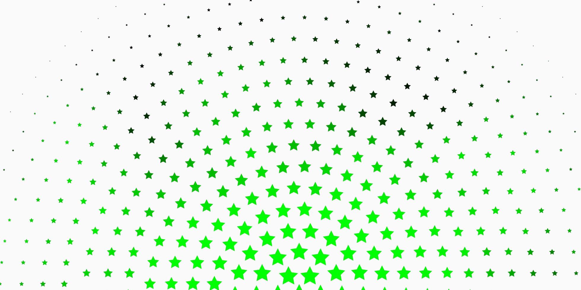 textura de vector verde claro, amarillo con hermosas estrellas.