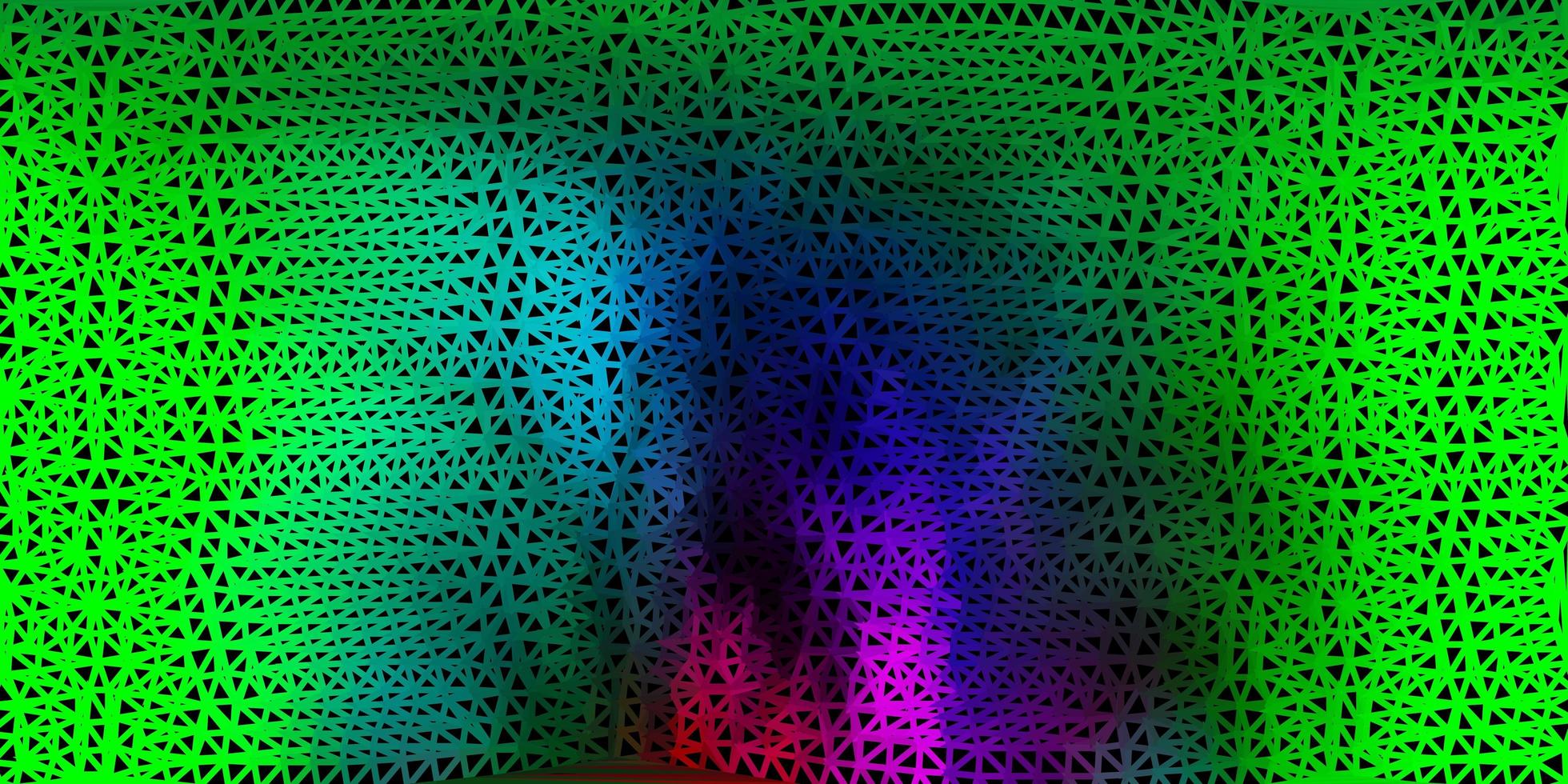 Dark multicolor vector abstract triangle background.