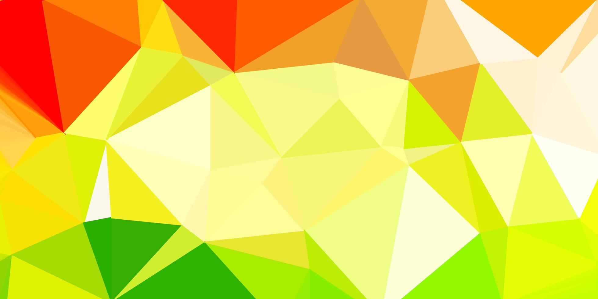 plantilla de triángulo abstracto vector verde claro, rojo.