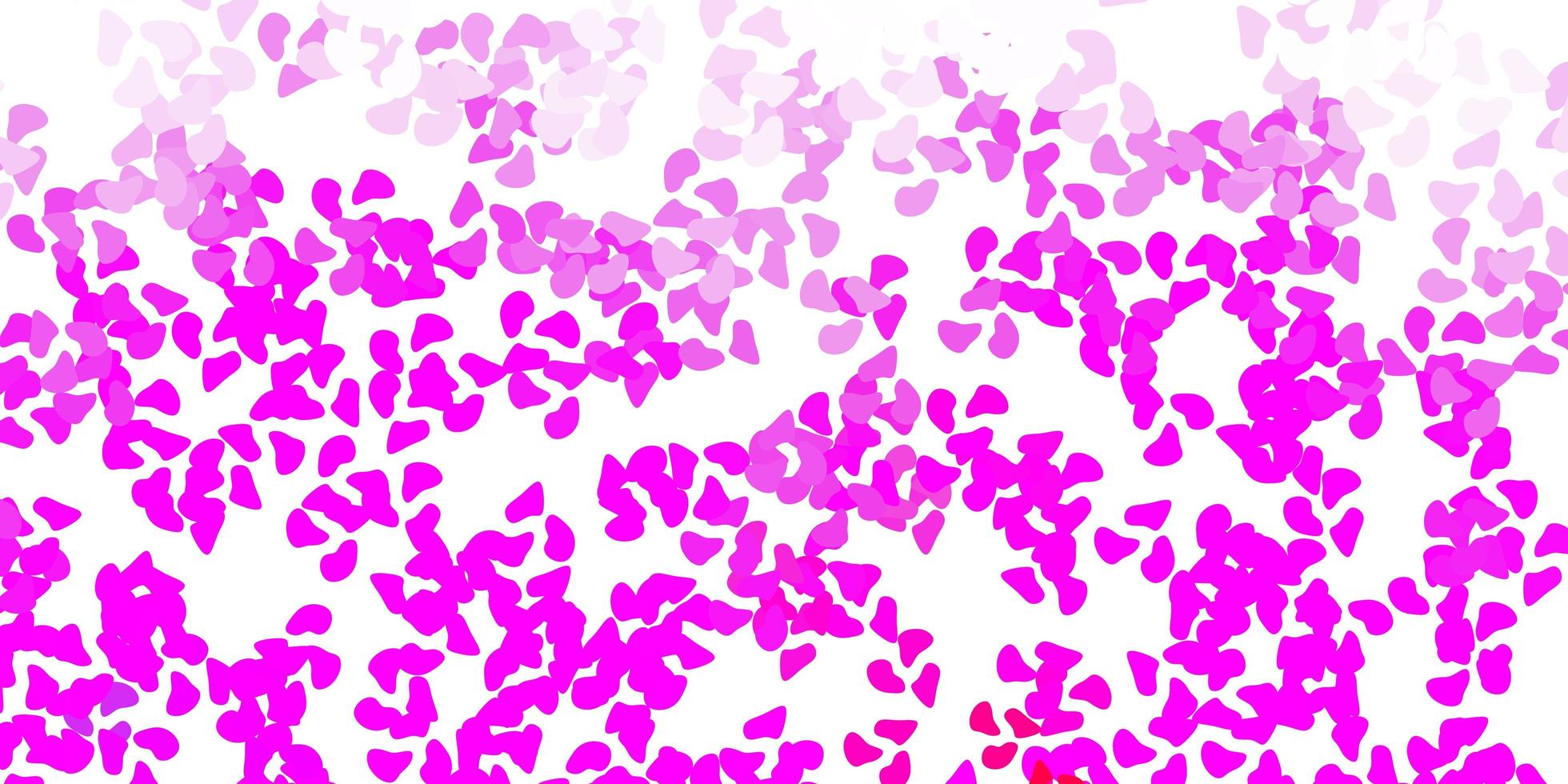 Light purple, pink vector backdrop with chaotic shapes.