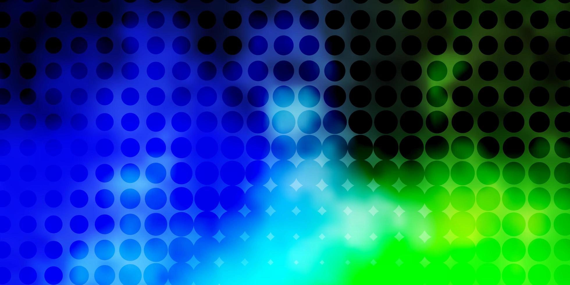 Light Blue, Green vector background with bubbles.