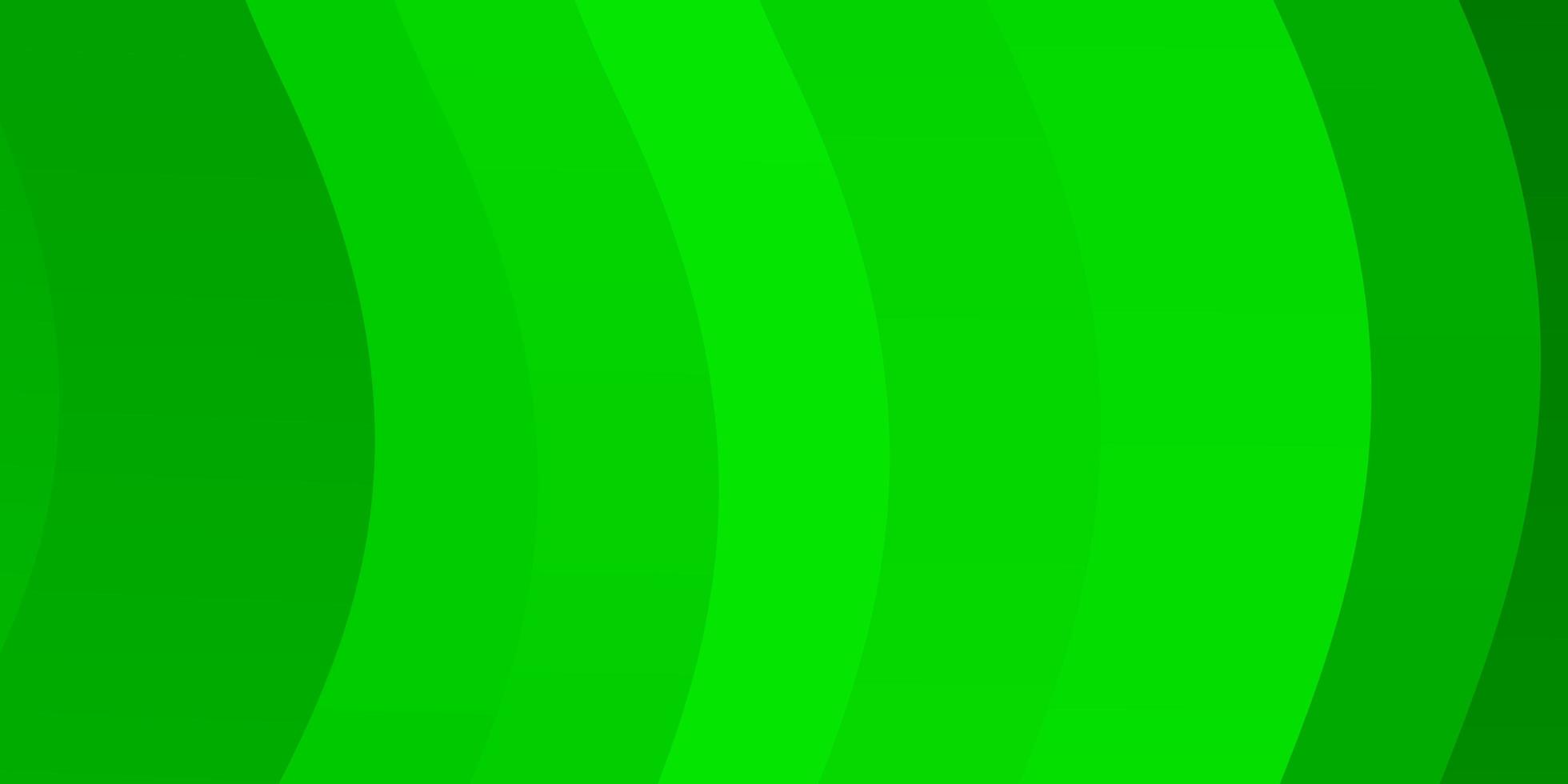 diseño de vector verde claro con curvas.