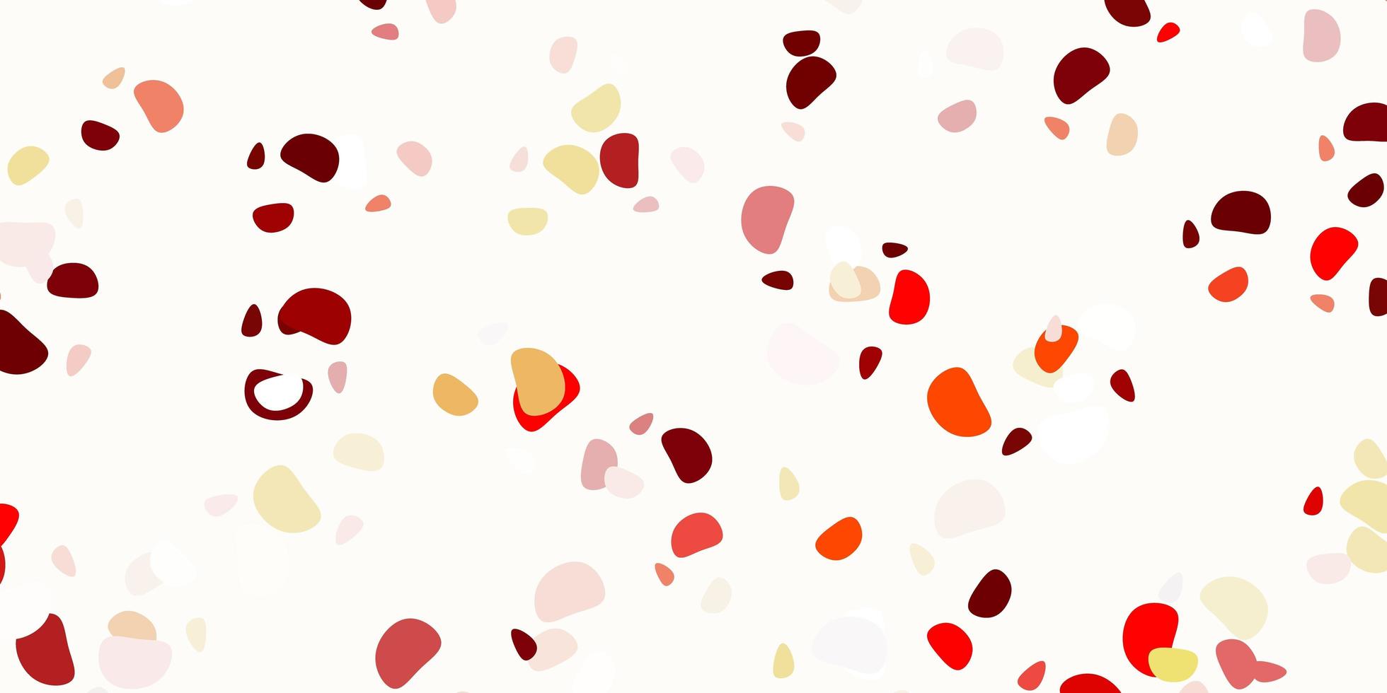 Light red vector template with abstract forms.