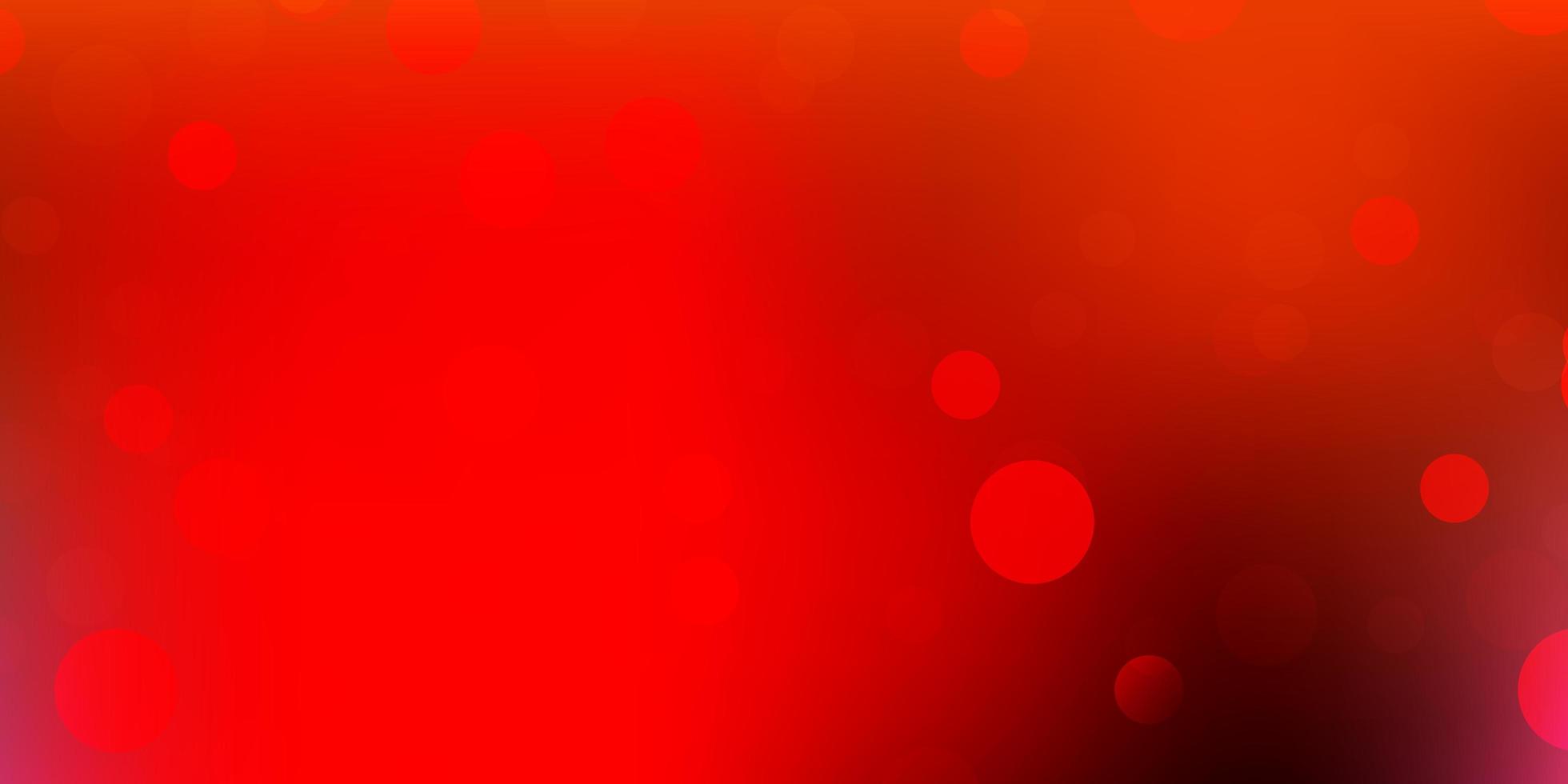 Light red, yellow vector pattern with abstract shapes.