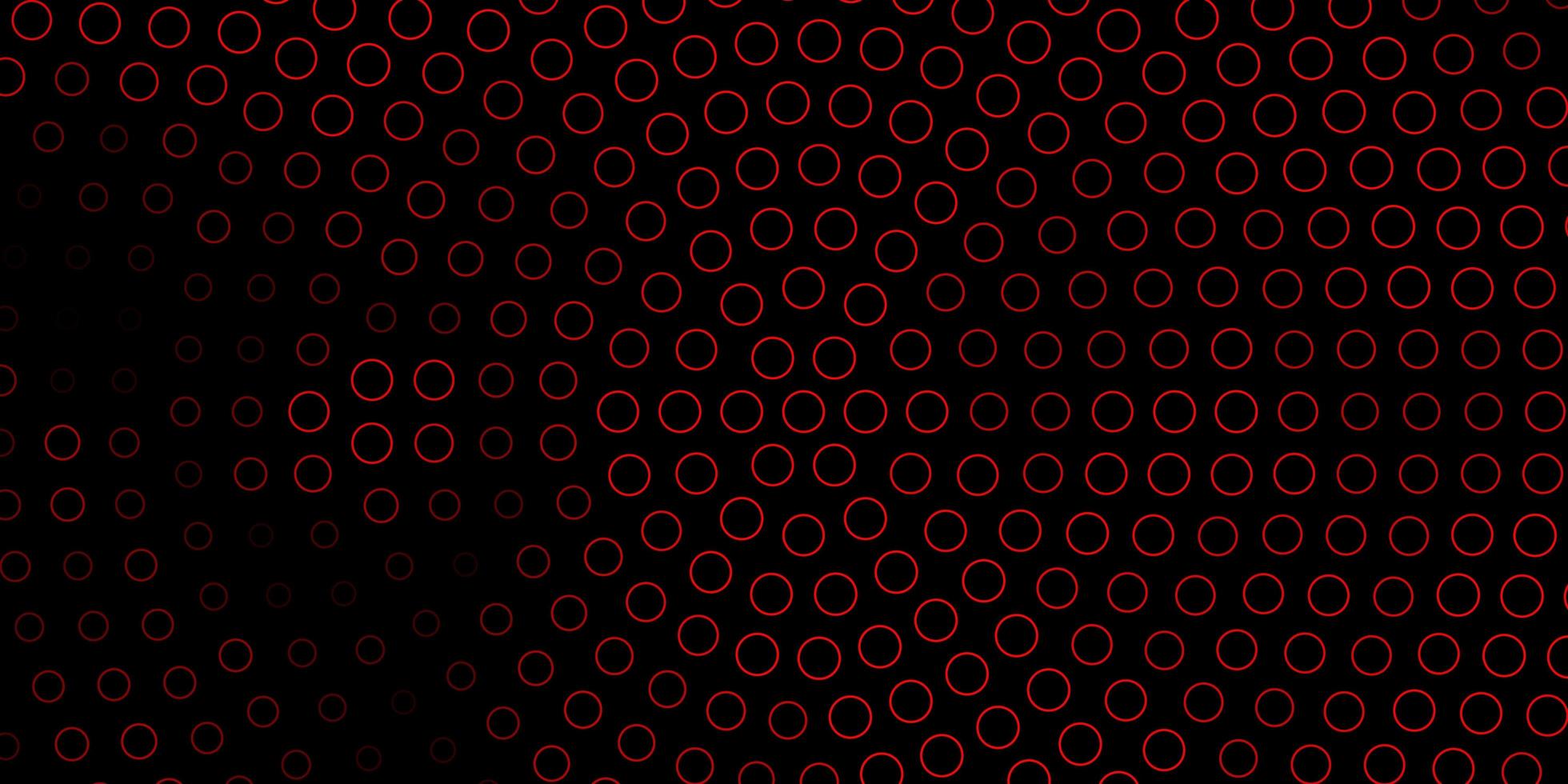 Dark Red, Yellow vector template with circles.