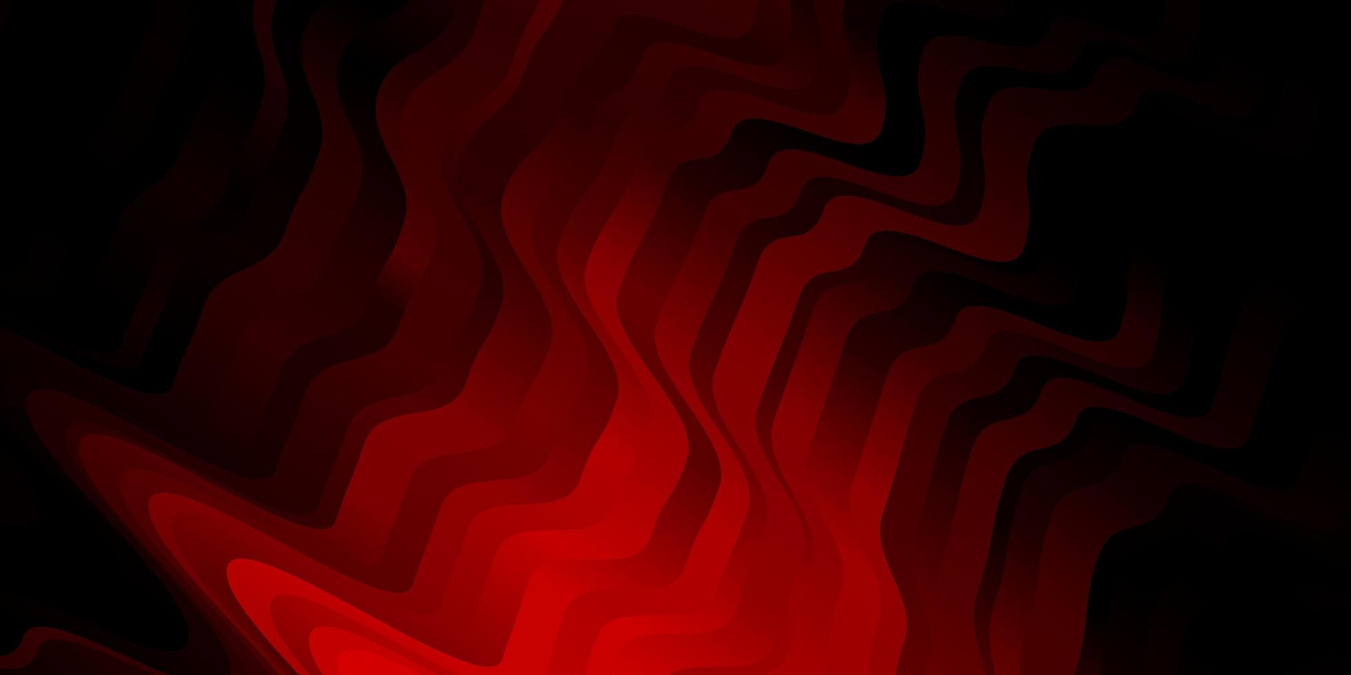 Dark Red vector template with curves.