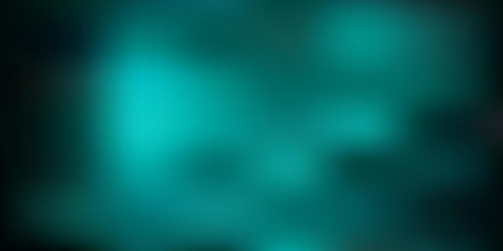 Dark green vector blurred template.