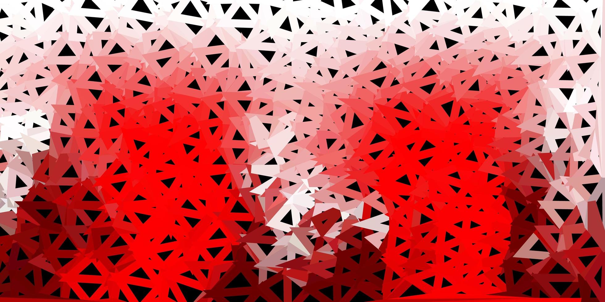 Dark red vector gradient polygon texture.