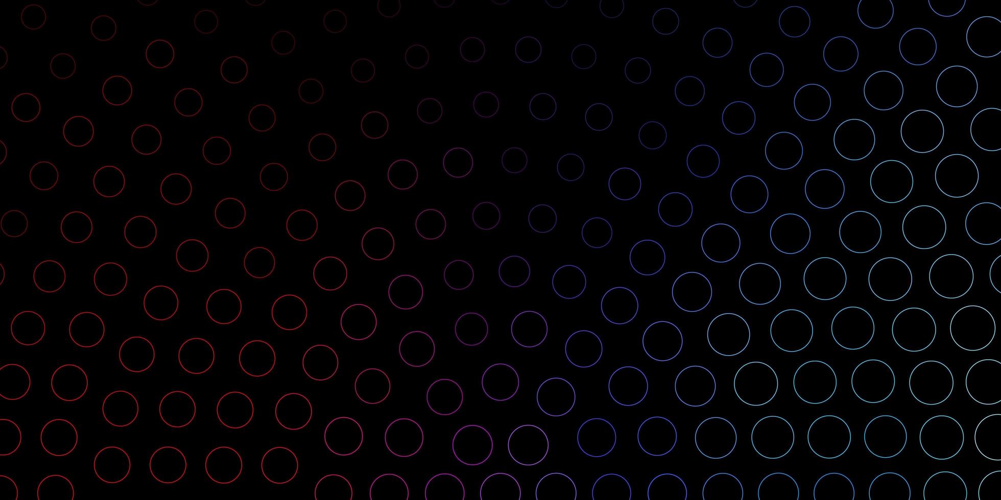 Dark Blue, Red vector template with circles.