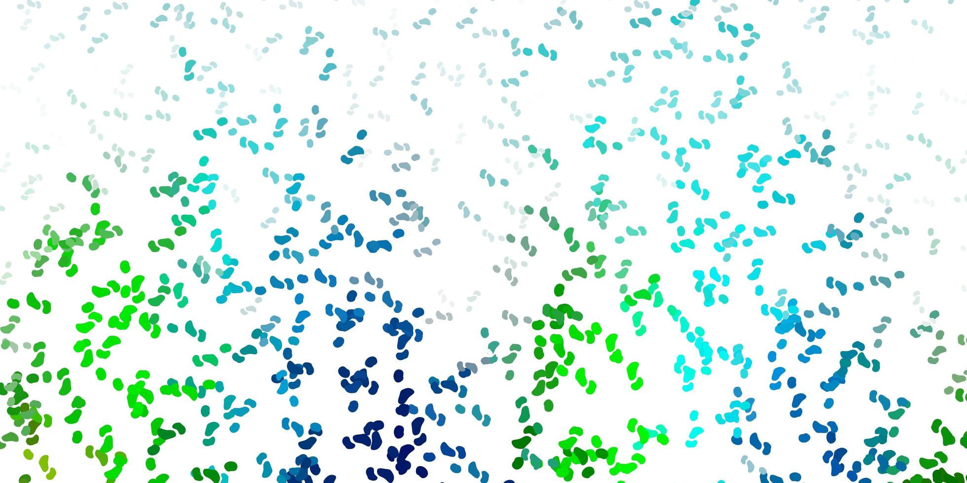 Light blue, yellow vector background with random forms.