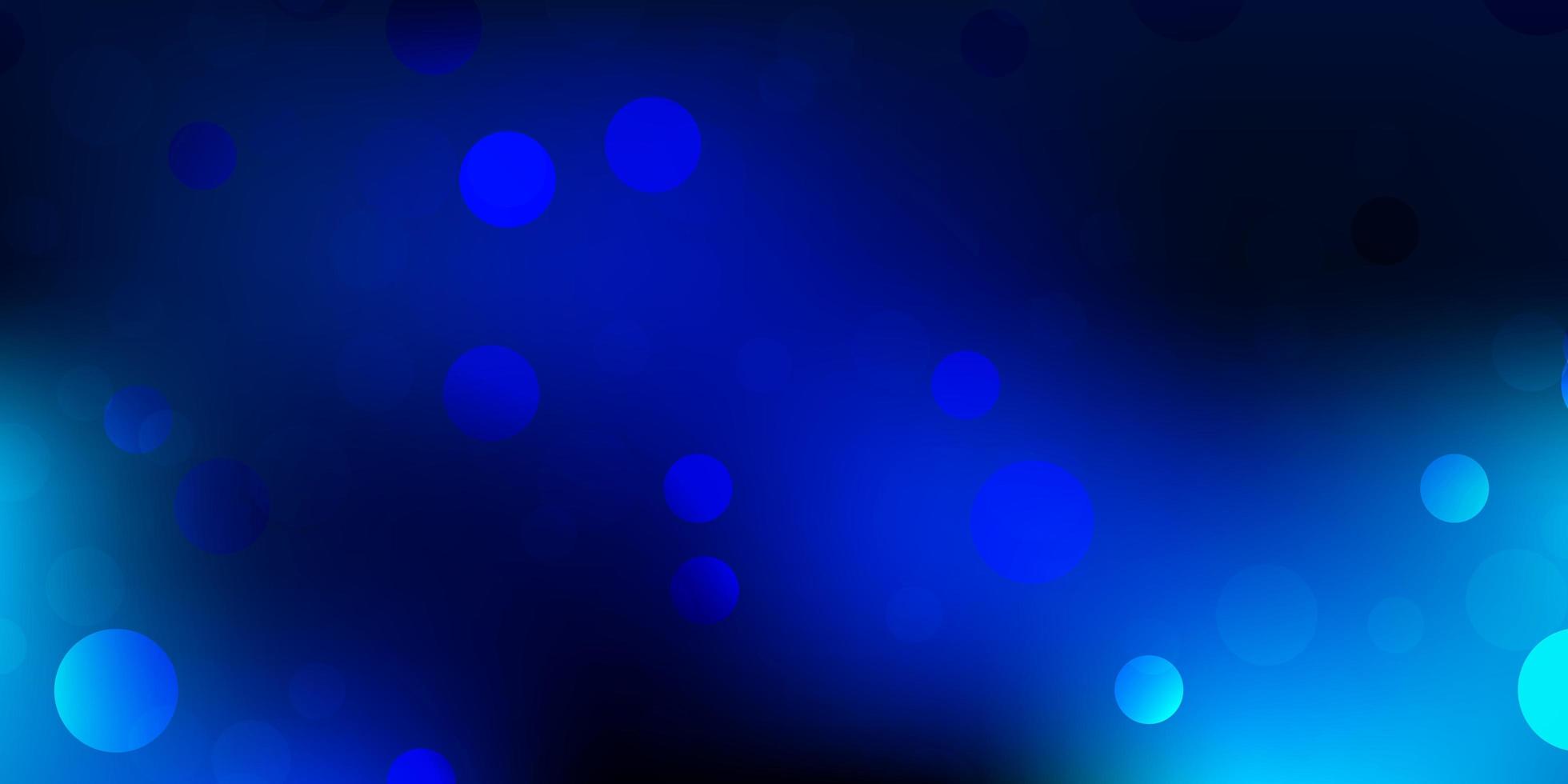 Dark blue, green vector texture with memphis shapes.