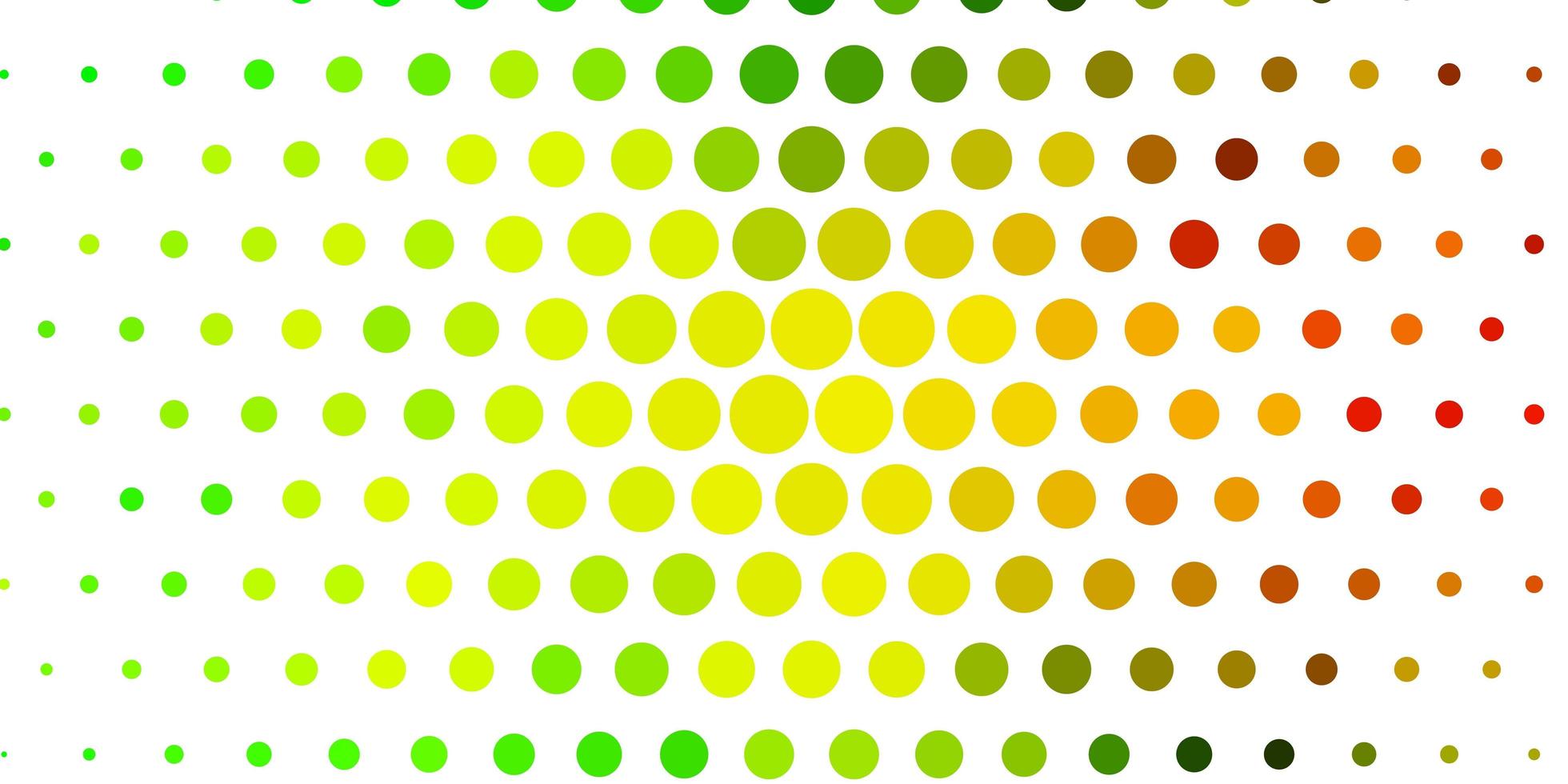 Light Green, Yellow vector pattern with spheres.