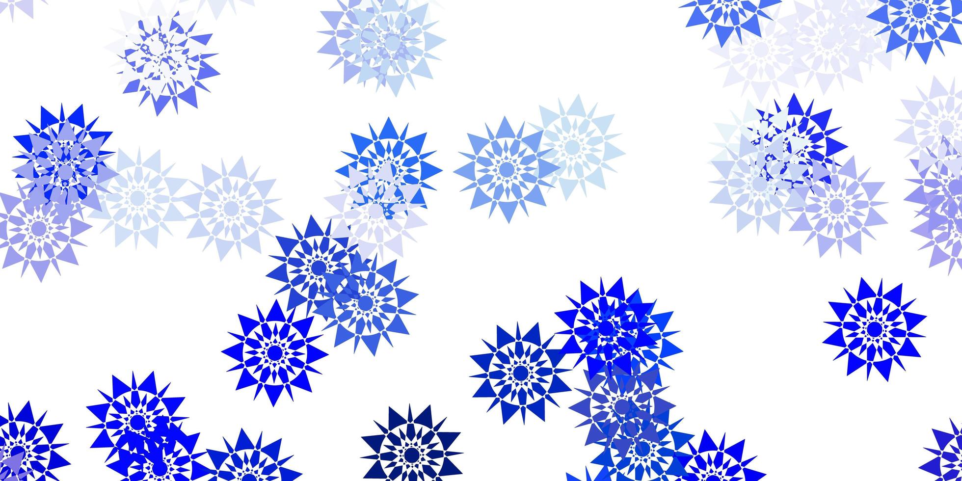 Light blue vector texture with bright snowflakes.