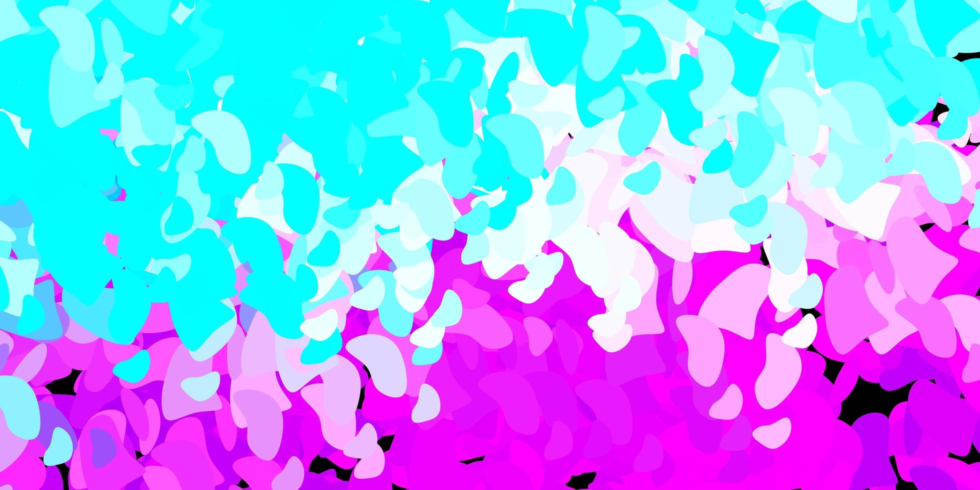 Light pink, blue vector pattern with abstract shapes.