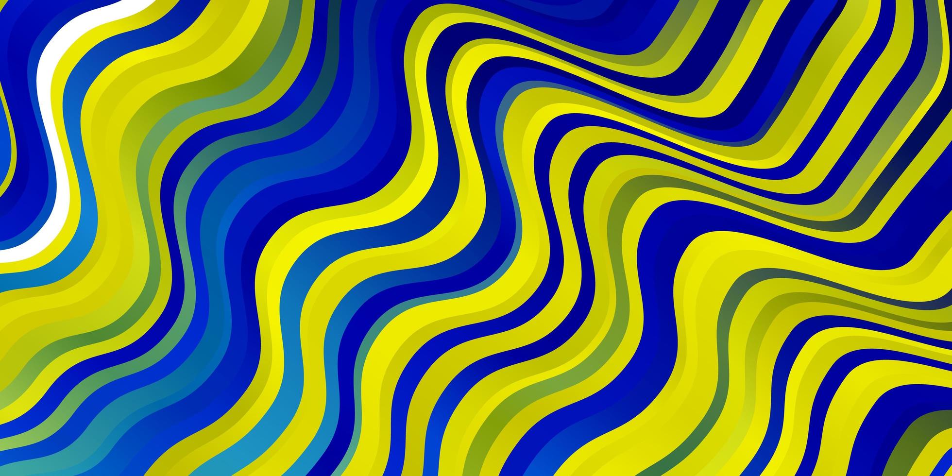textura de vector azul claro, amarillo con arco circular.