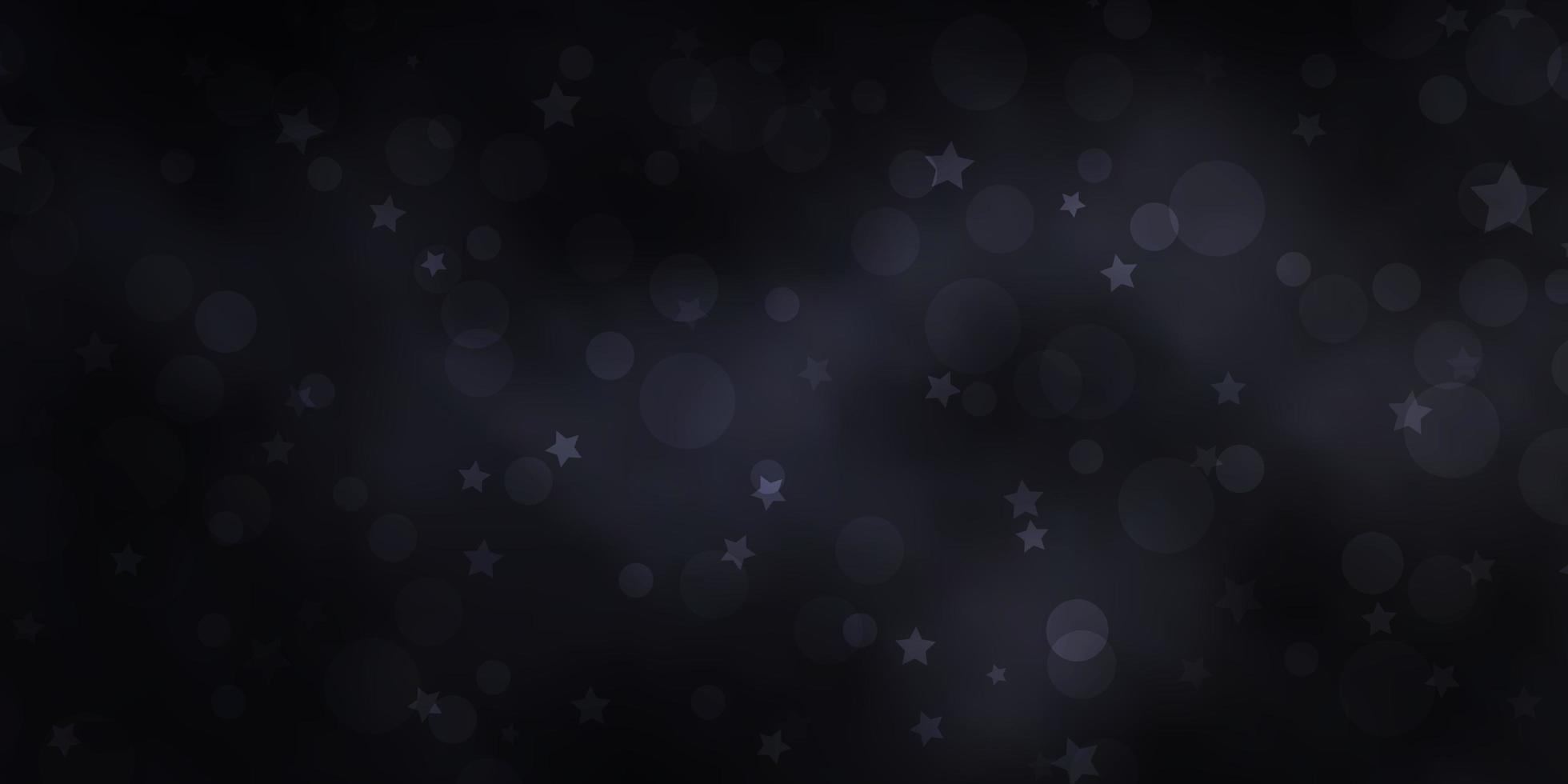 Fondo de vector gris claro con círculos, estrellas.