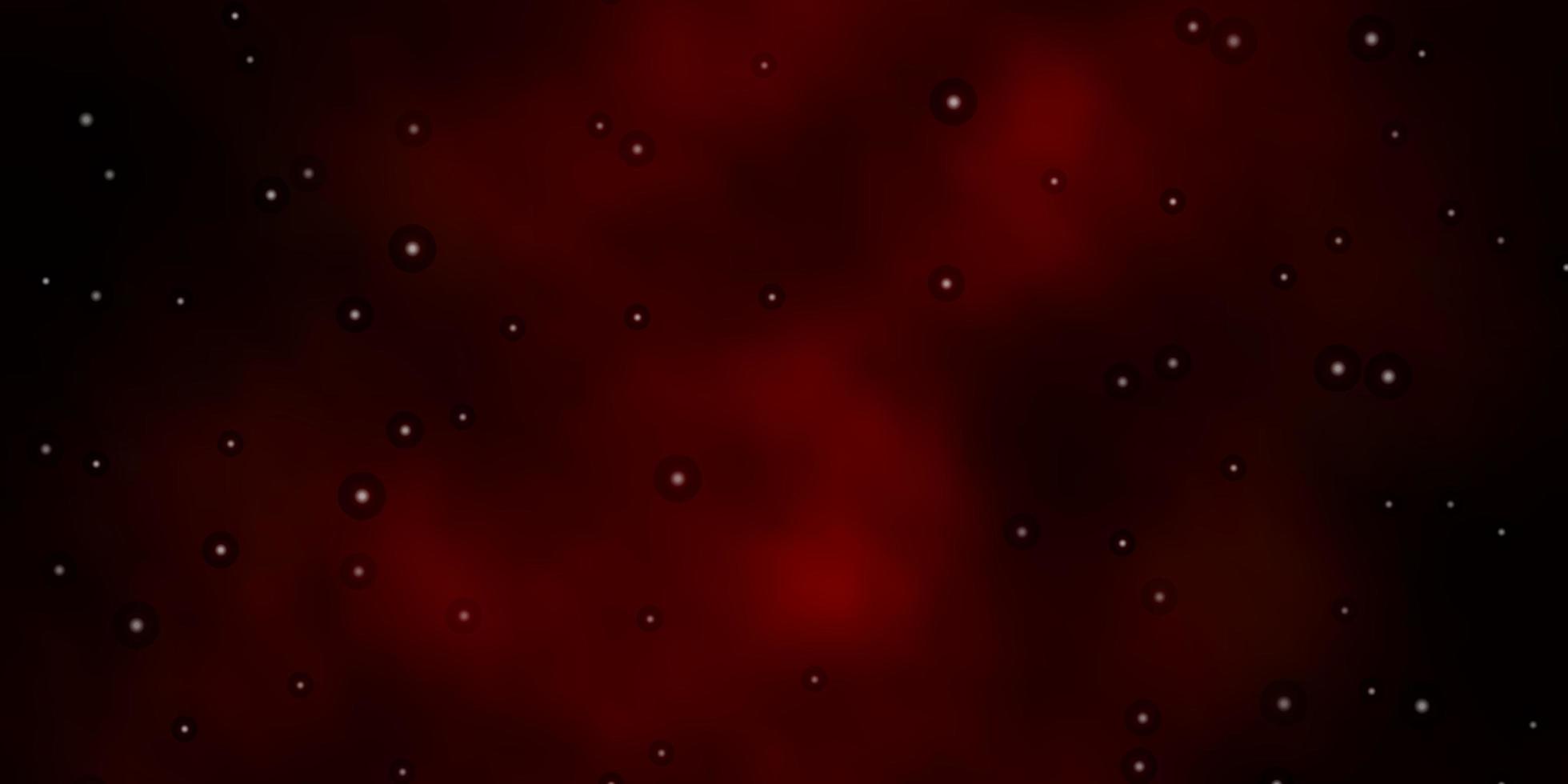 patrón de vector marrón oscuro con estrellas abstractas.