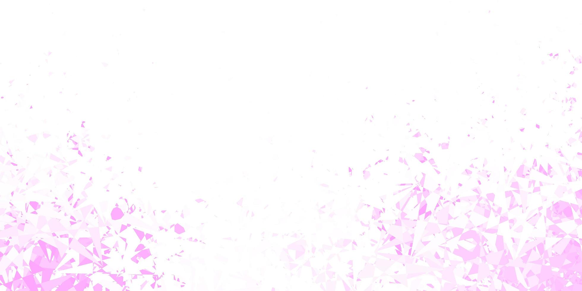 Light purple, pink vector backdrop with triangles, lines.