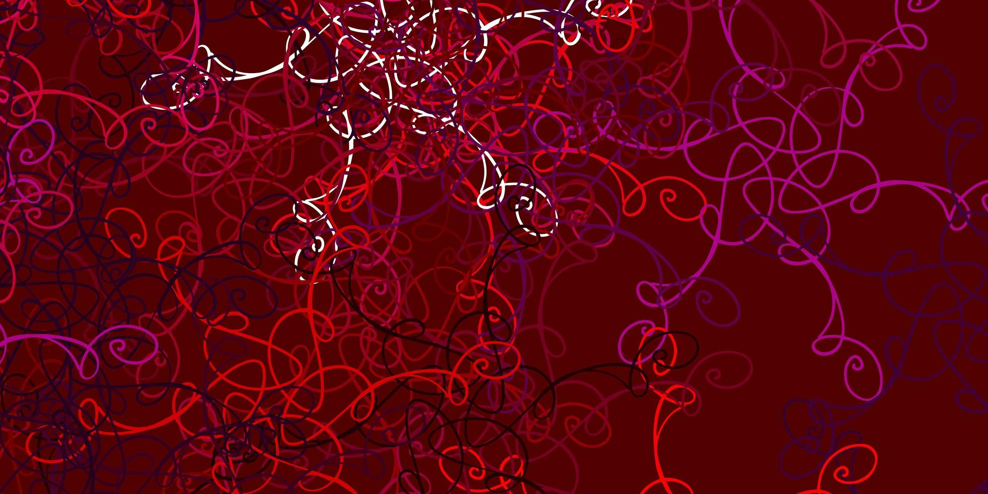 Light Pink, Red vector background with wry lines.
