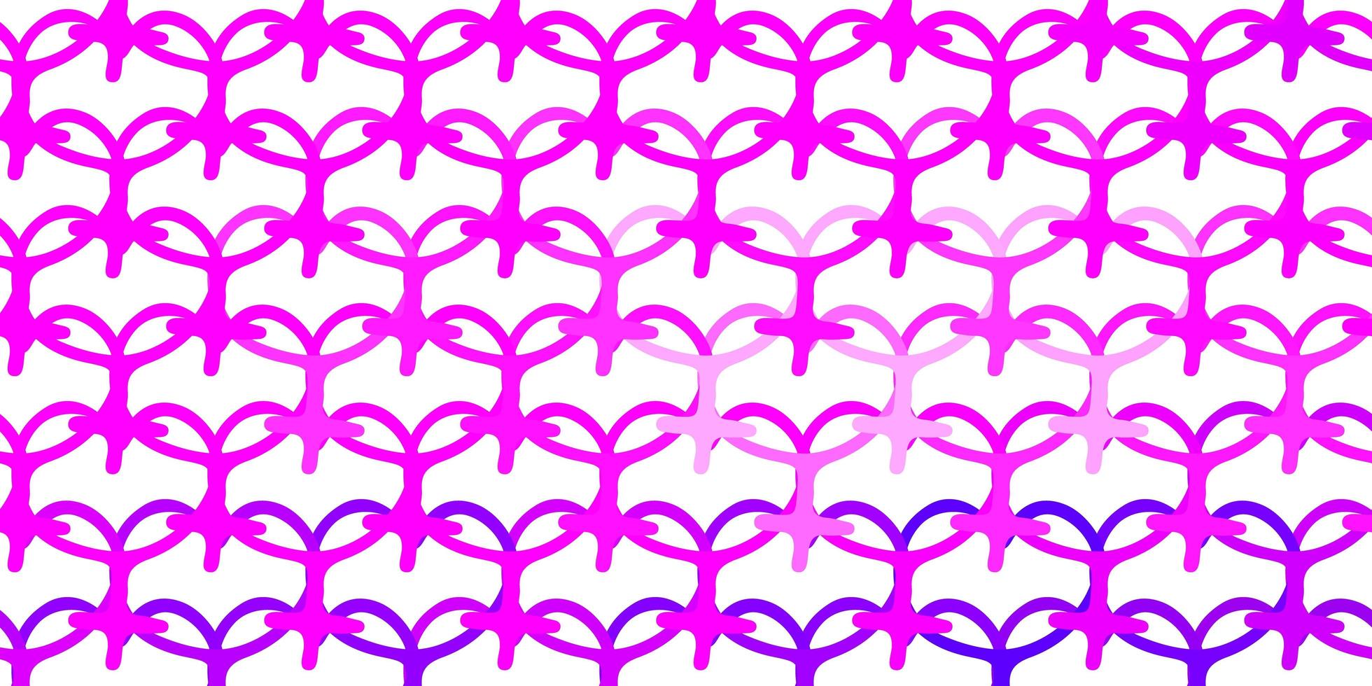 Light Purple vector texture with women's rights symbols.