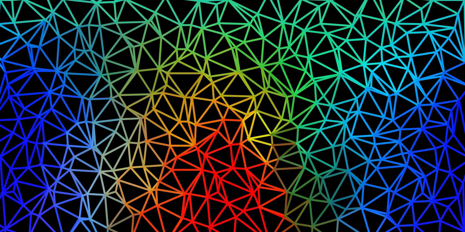 papel tapiz de mosaico de triángulo de vector multicolor claro.