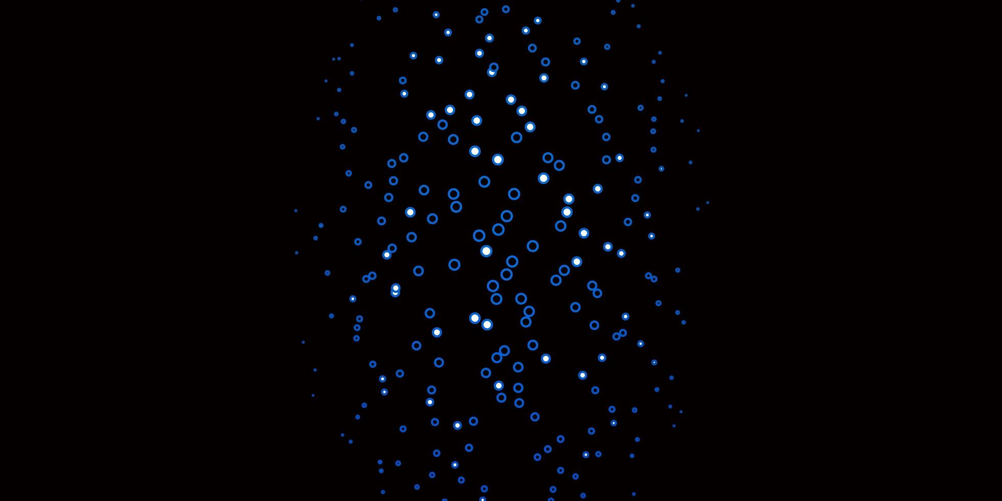 Dark BLUE vector pattern with circles.