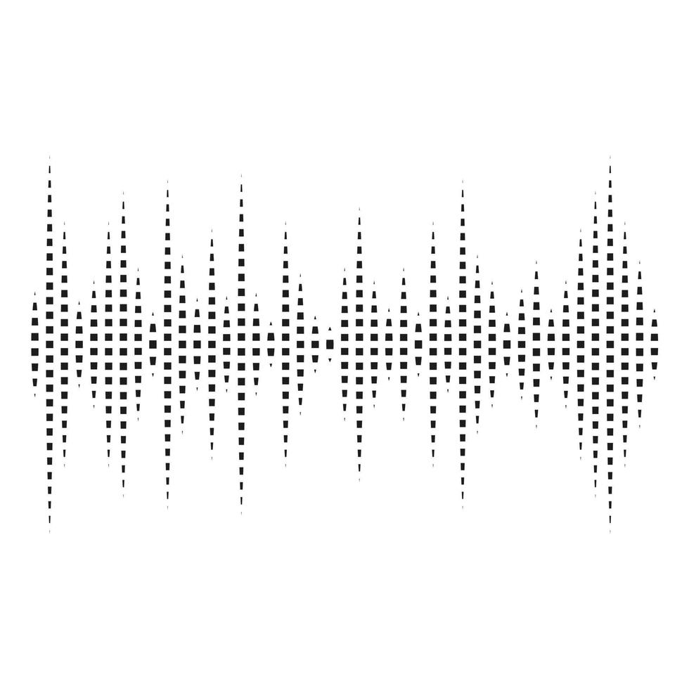 Abstract dotted equaliser. Vertical dots. vector