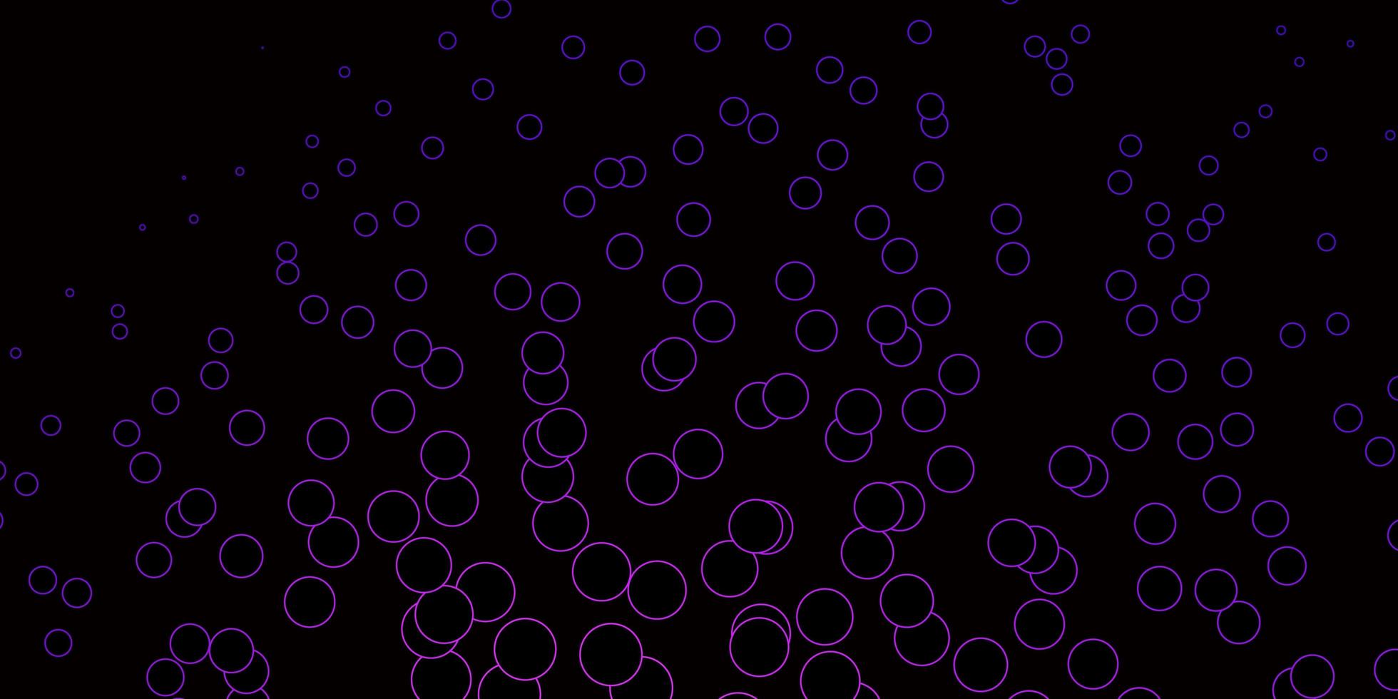 Dark Purple, Pink vector background with spots.