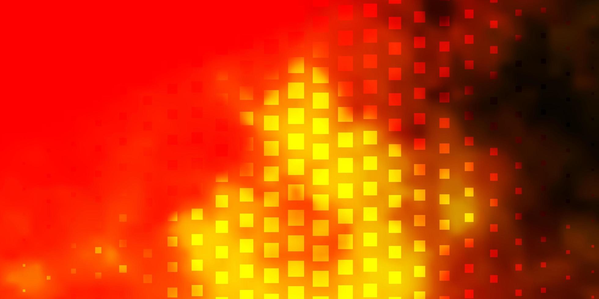 Fondo de vector rojo, amarillo claro con rectángulos.