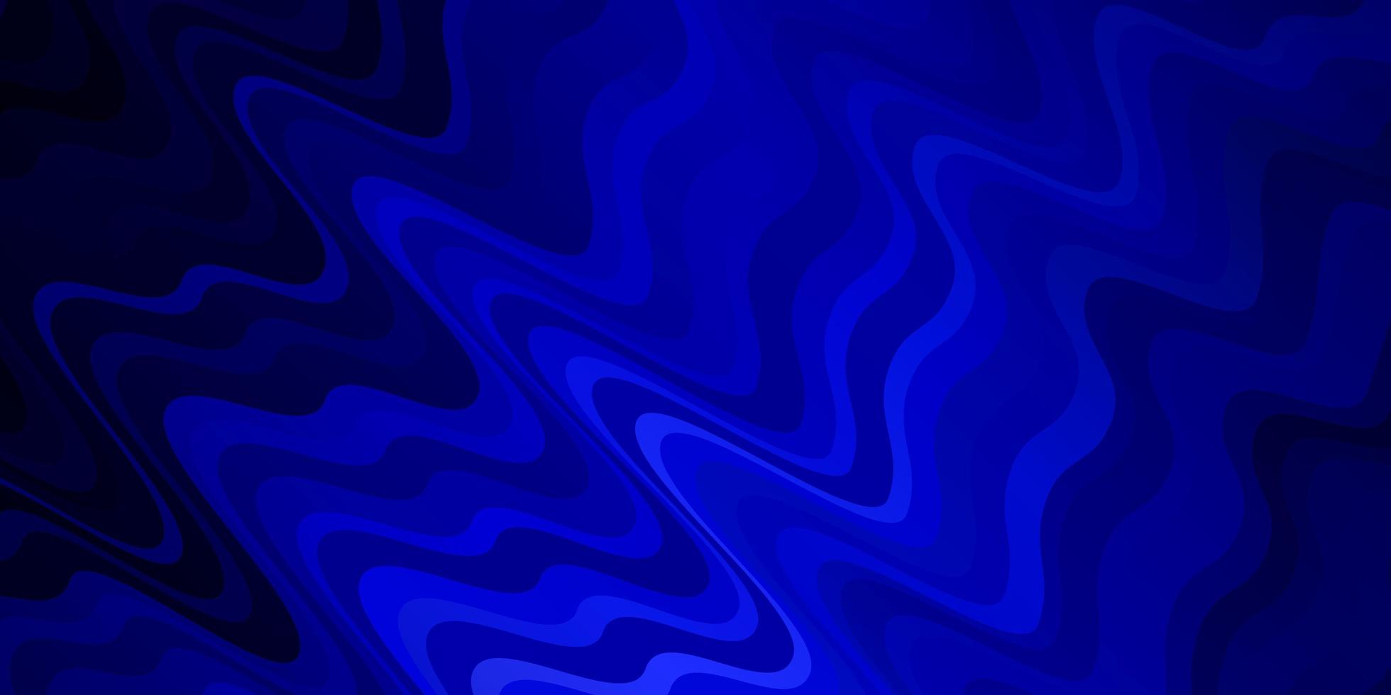 Dark BLUE vector background with wry lines.