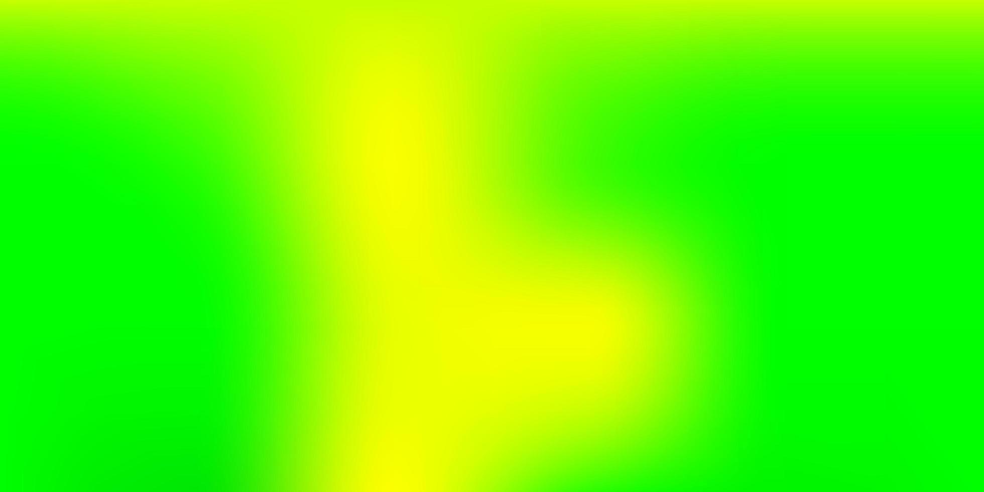 Fondo de desenfoque abstracto de vector verde claro, amarillo.