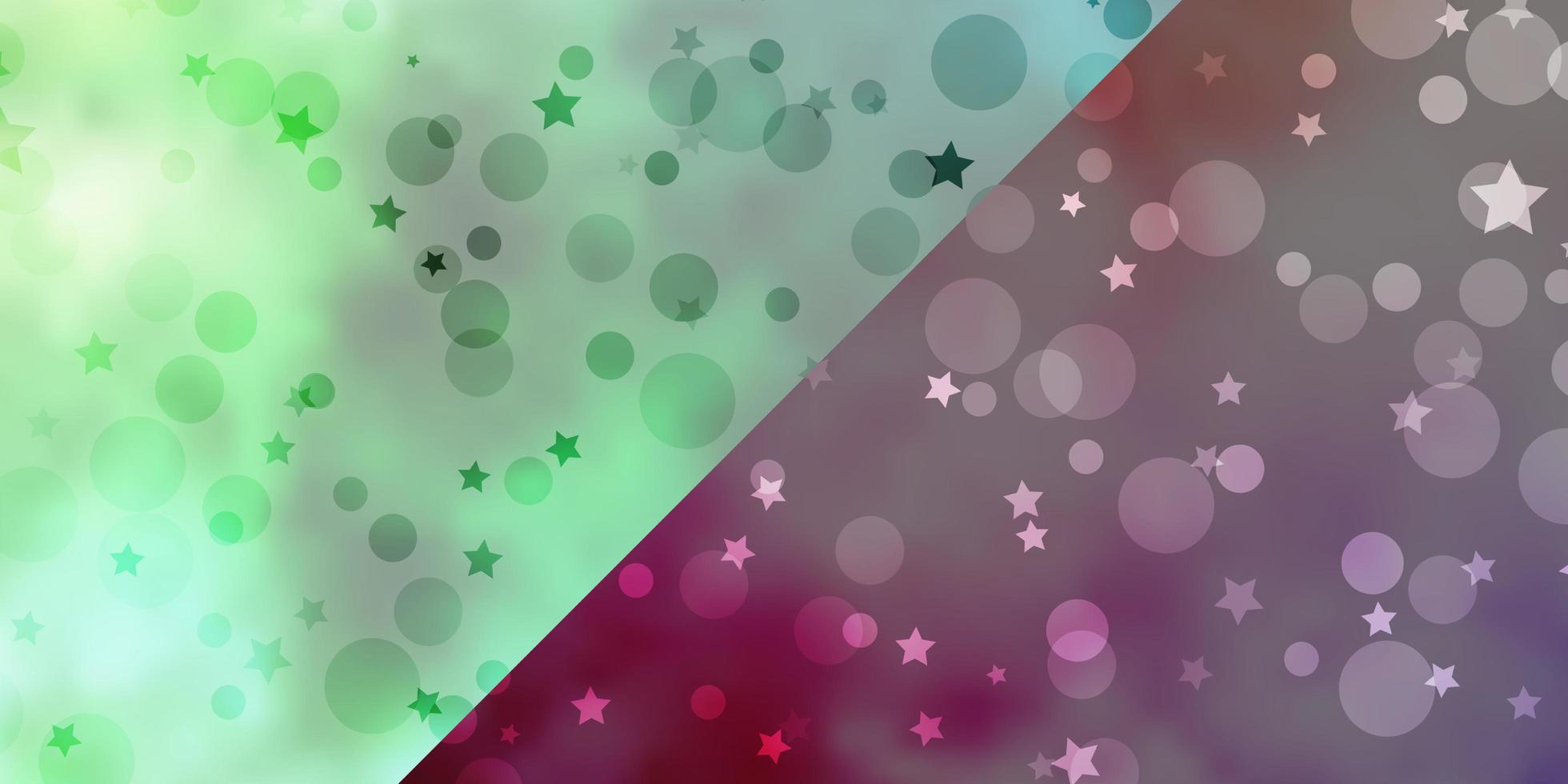 Vector texture with circles, stars.