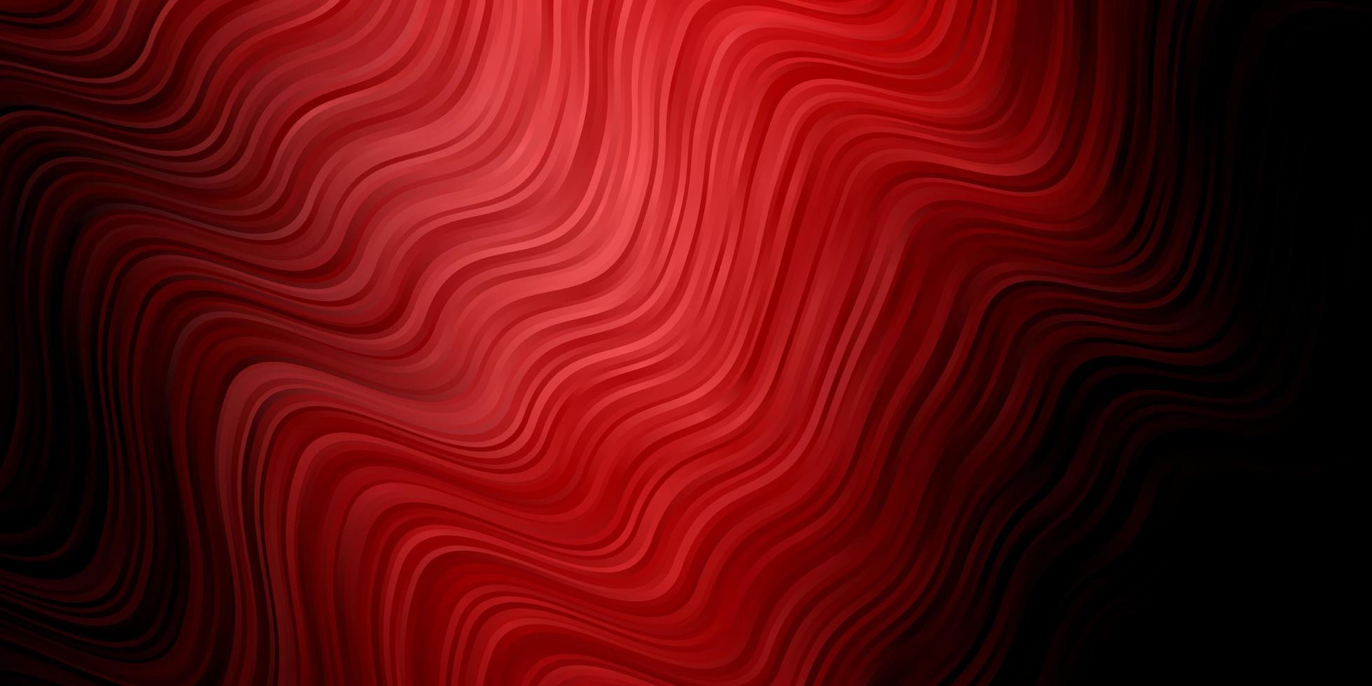 Dark Red vector pattern with wry lines.