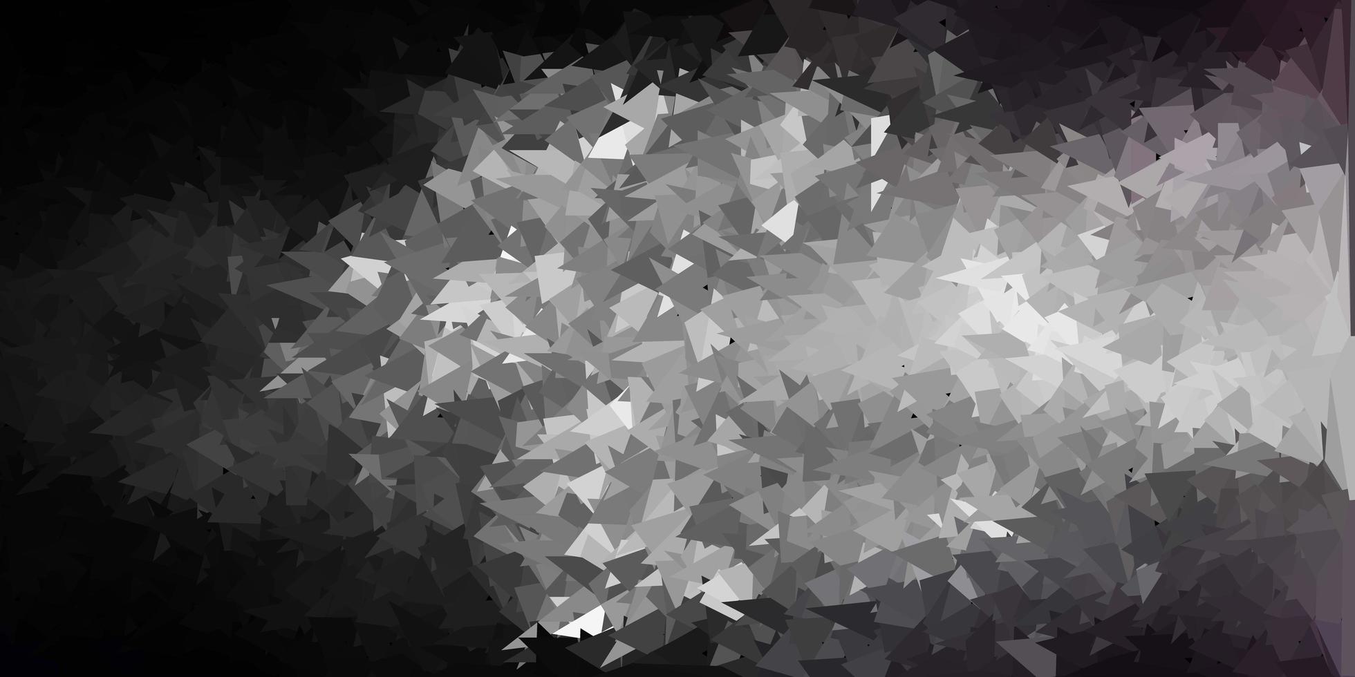 Dark gray vector polygonal background.