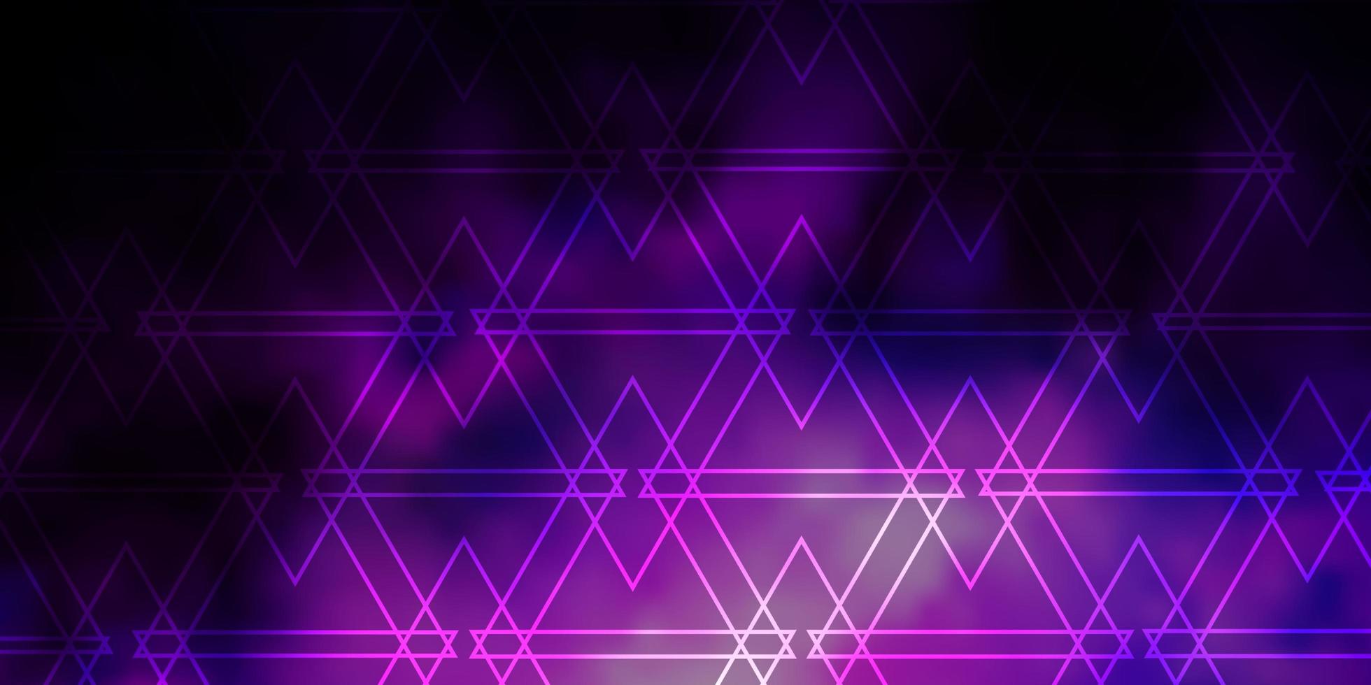 Dark Purple vector texture with triangular style.