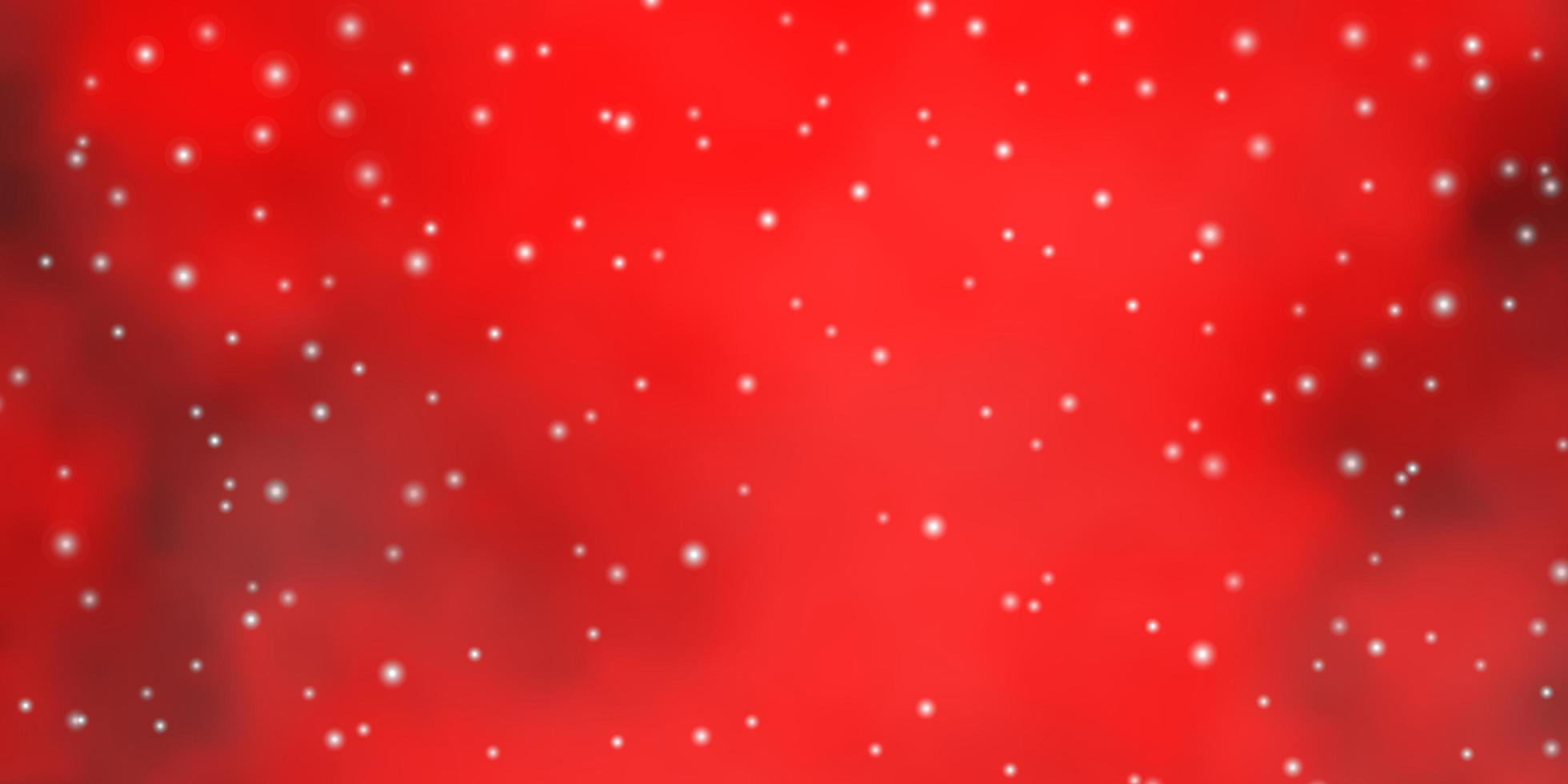 Light Red vector layout with bright stars.