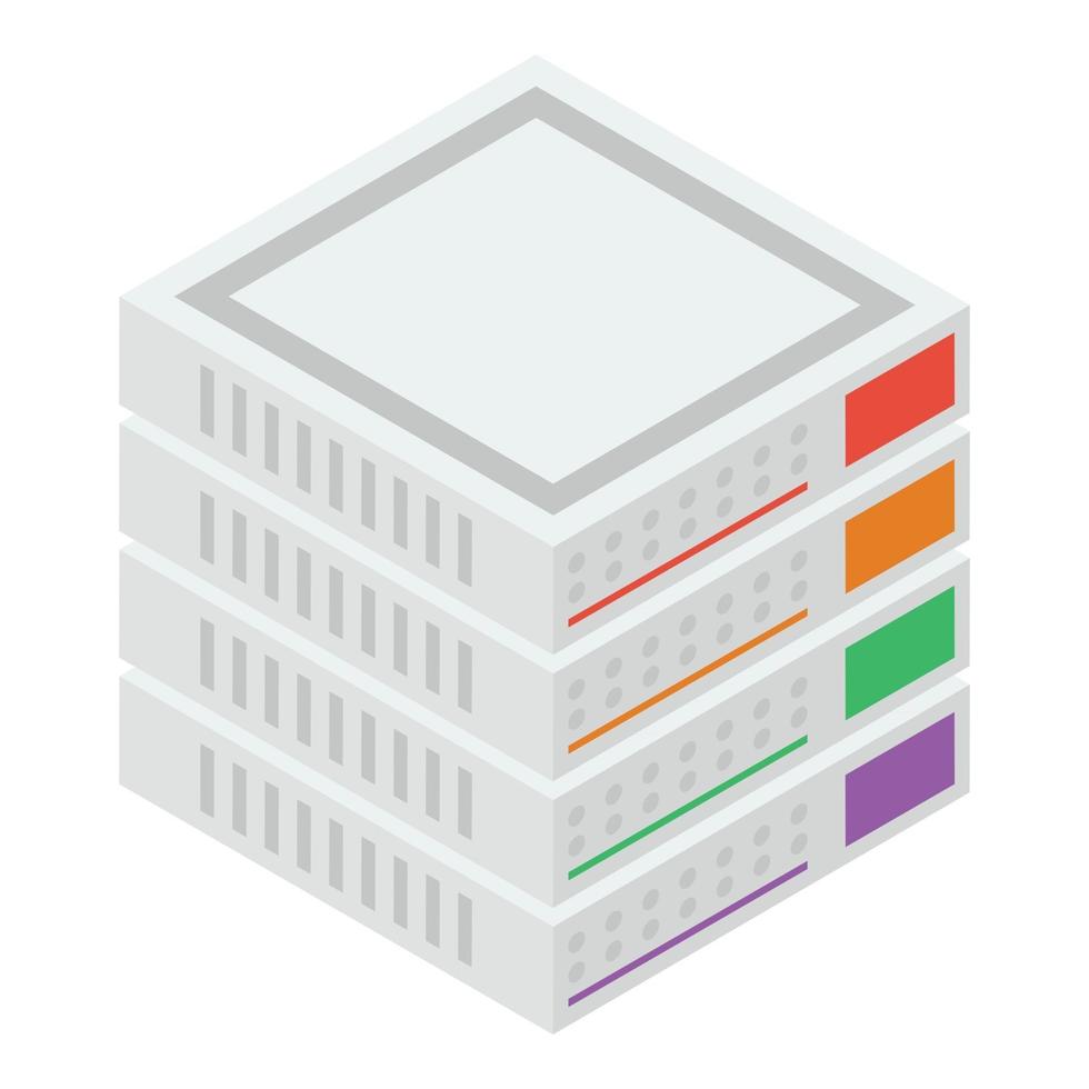 Data Server Rack vector