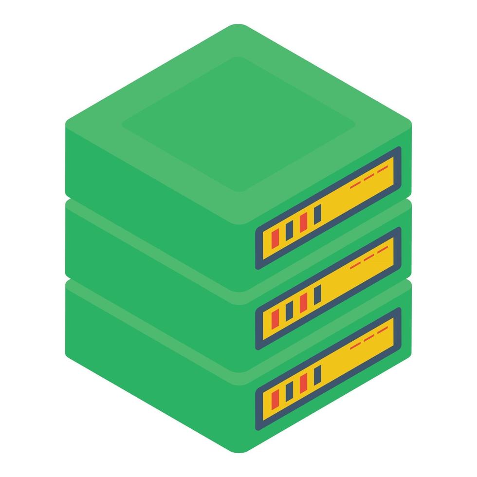 Data Server Rack vector