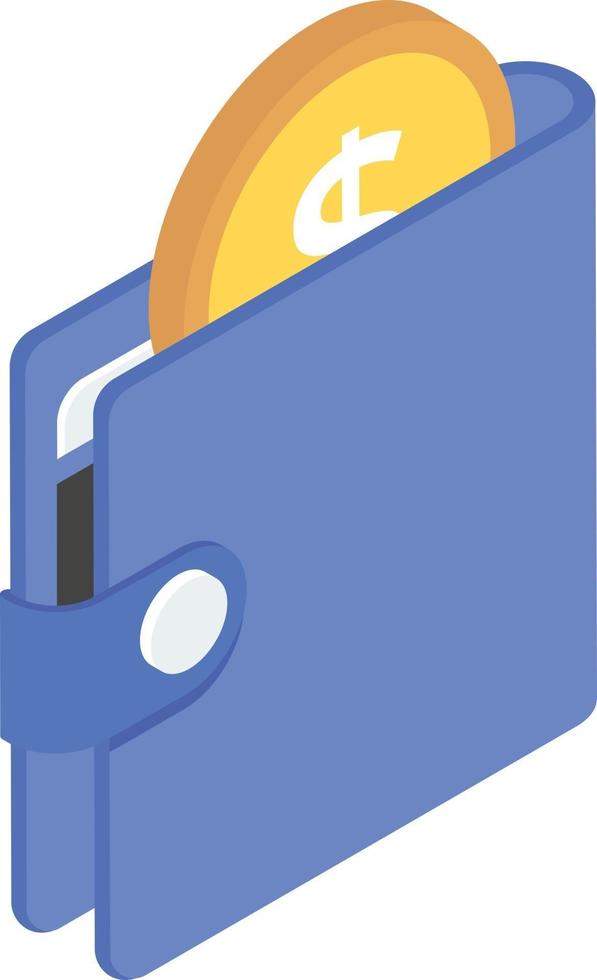 Coins Wallet Concepts vector