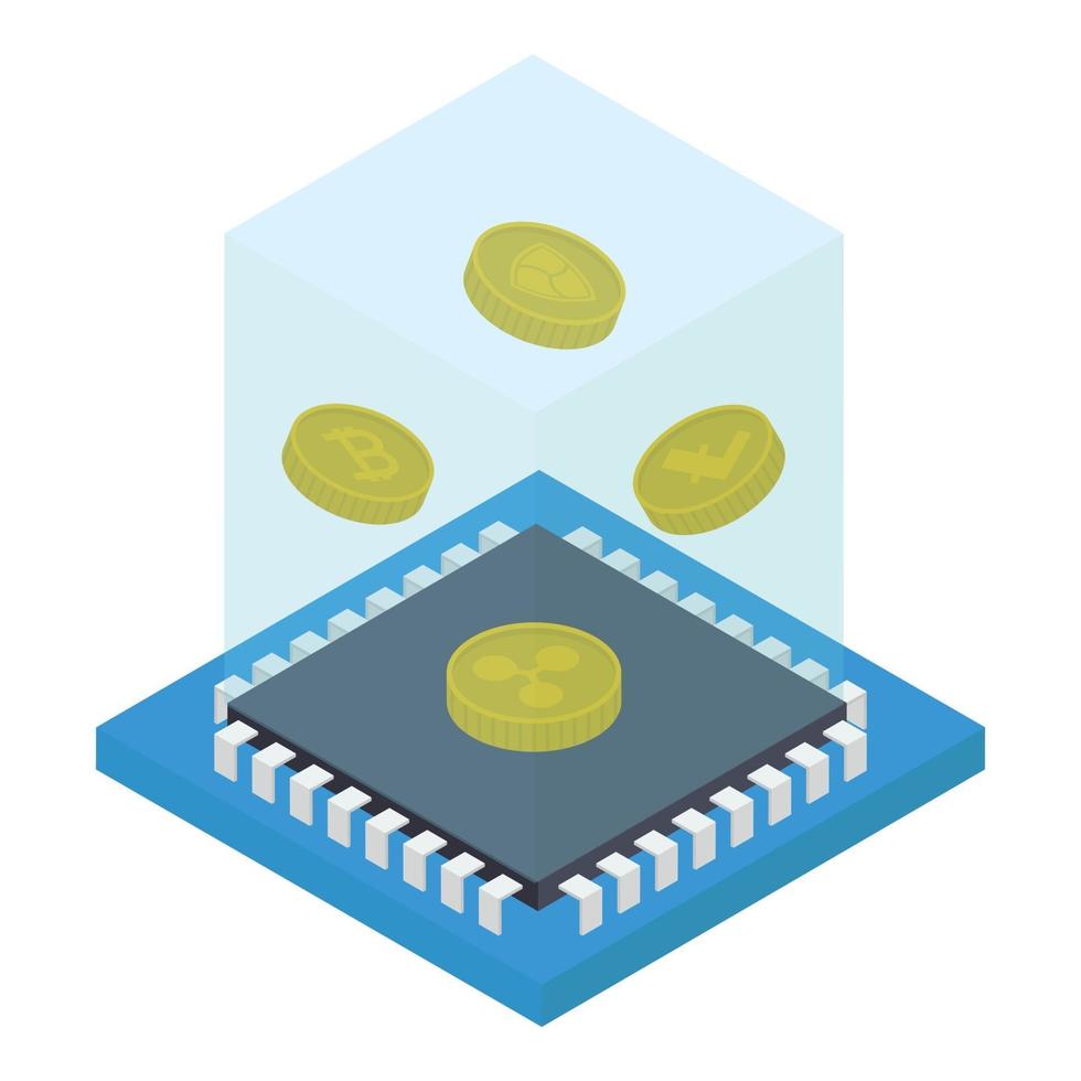 Digital Currency Box vector