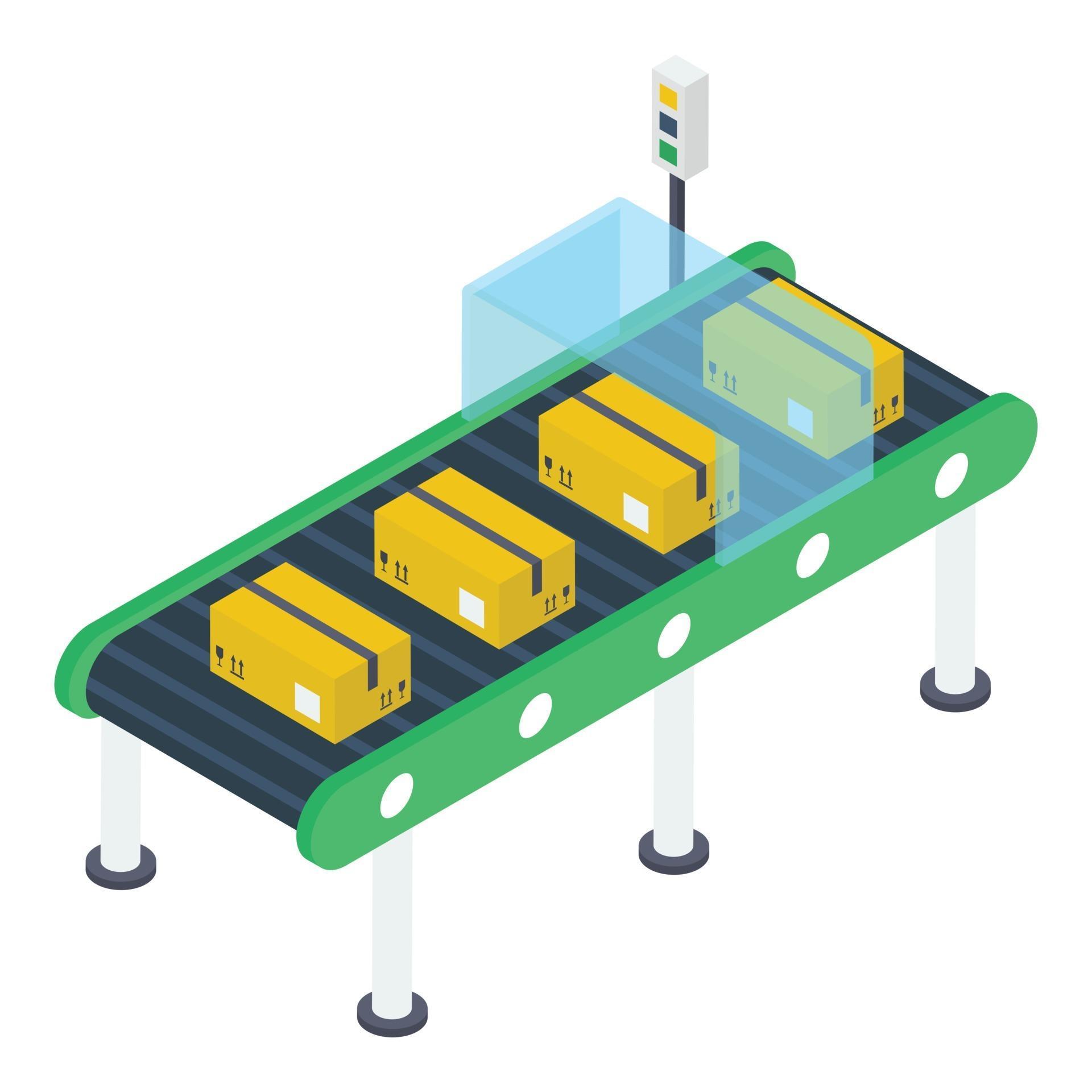 Conveyor Belt Concepts 2941058 Vector Art at Vecteezy