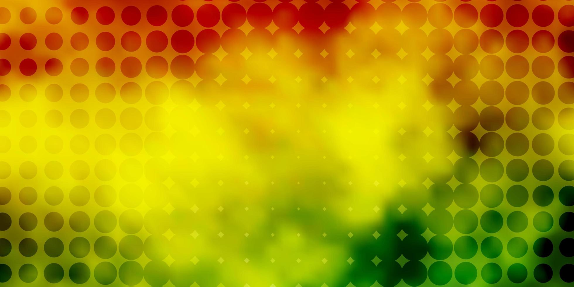 Light Green, Yellow vector background with spots.