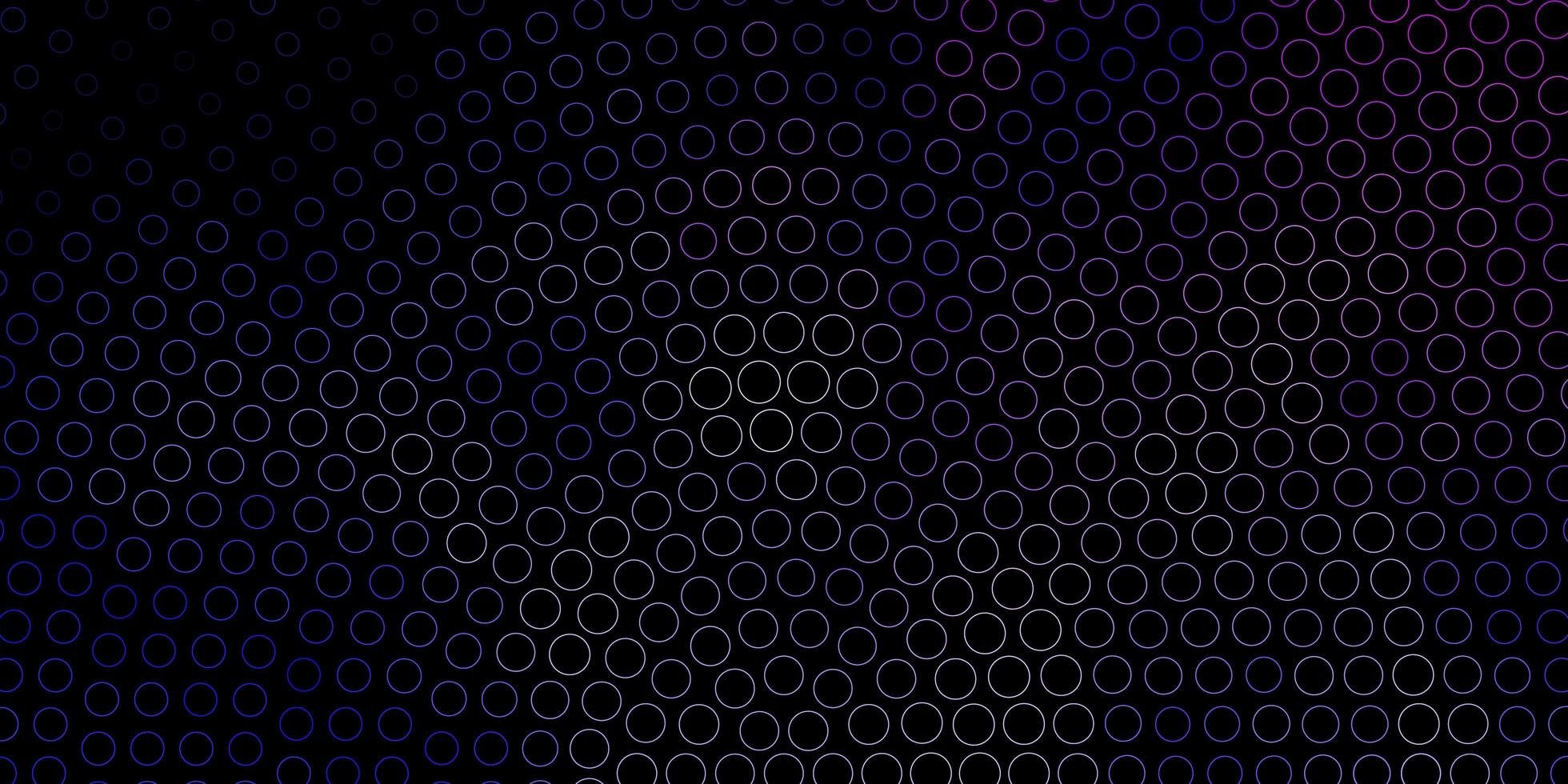 Dark Pink, Blue vector pattern with spheres.