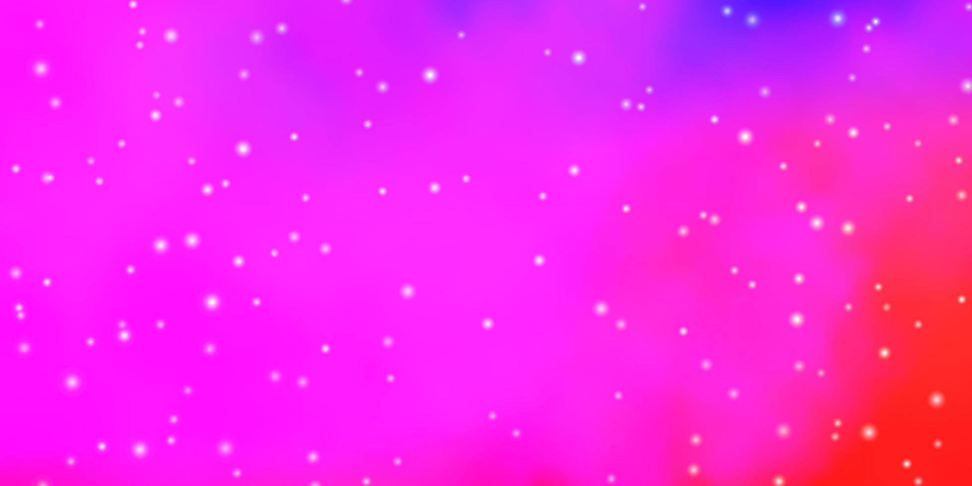 Light Pink, Blue vector pattern with abstract stars.