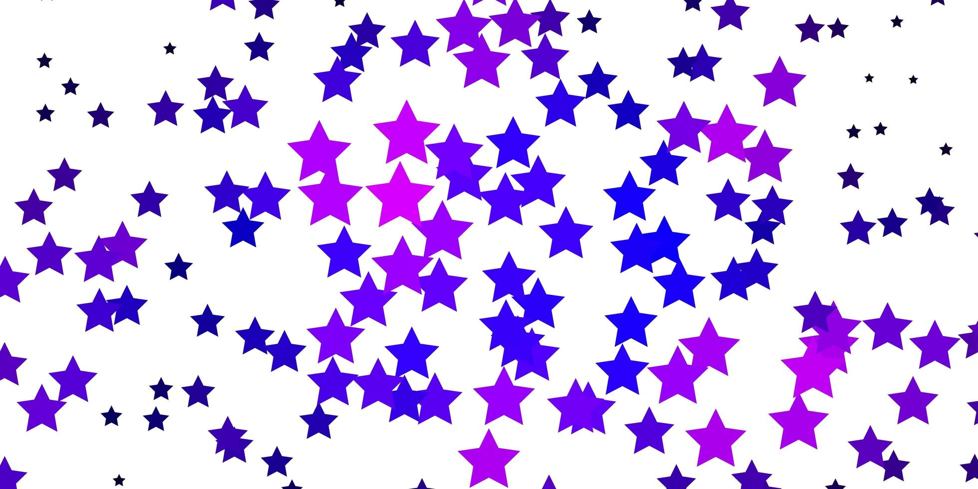 diseño vectorial de color púrpura oscuro con estrellas brillantes. vector