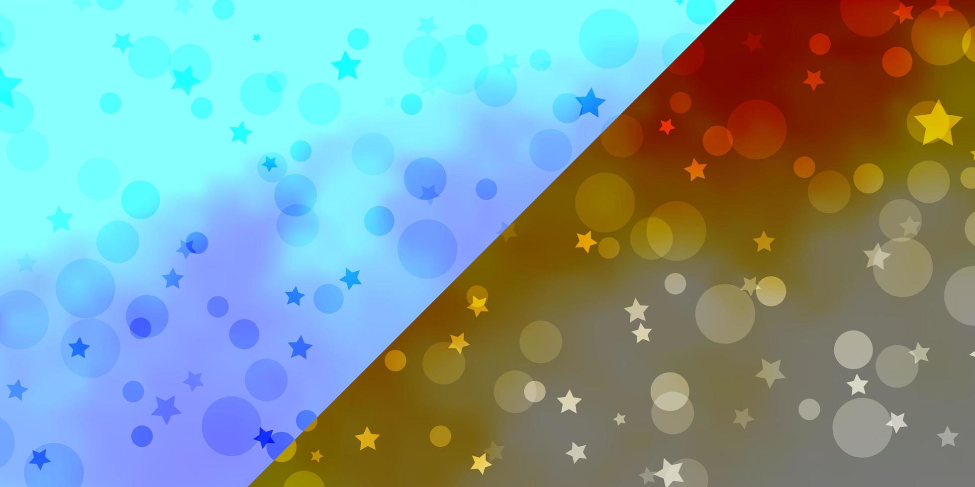 Vector pattern with circles, stars.