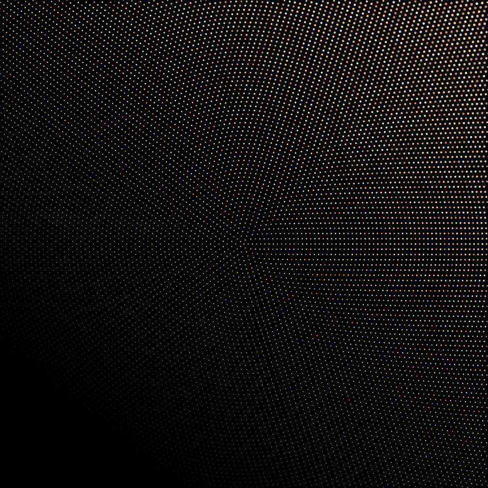 Golden Glitter Halftone Dotted Backdrop Gold Retro Pattern vector