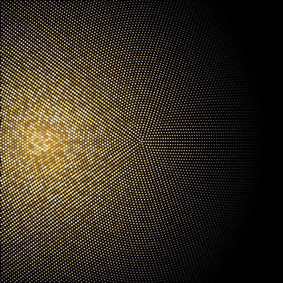 Golden Glitter Halftone Dotted Backdrop Gold Retro Pattern vector