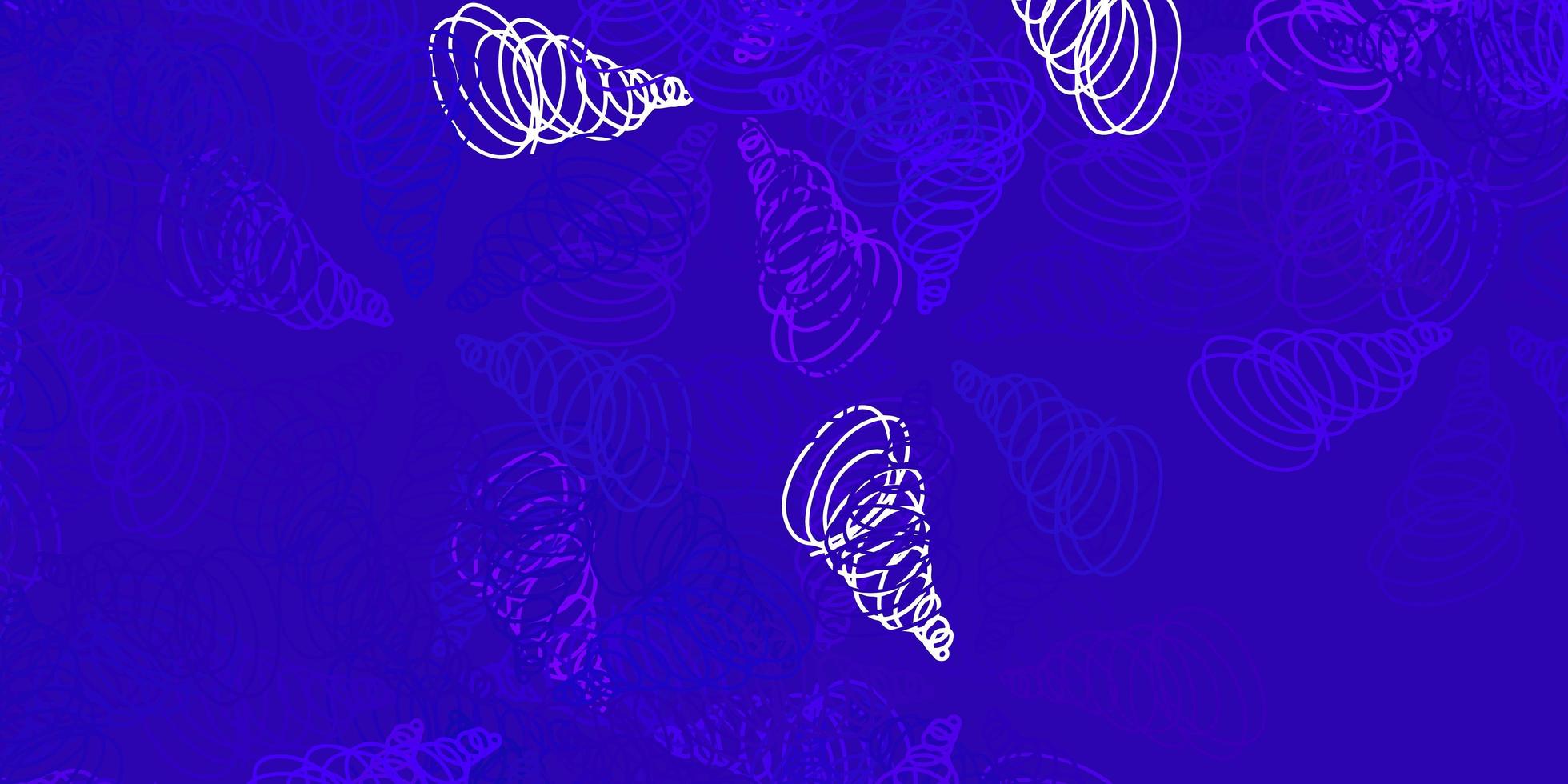 Light purple vector pattern with curves.