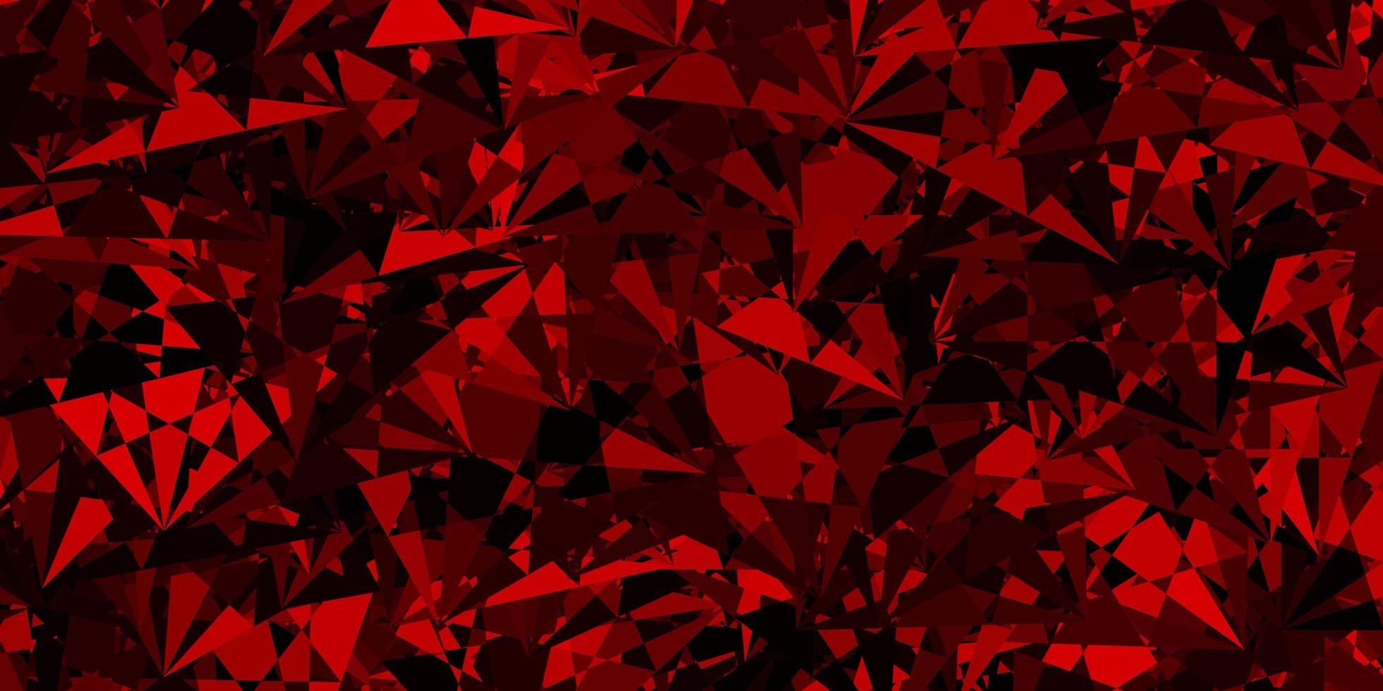 Dark Red vector pattern with polygonal shapes.